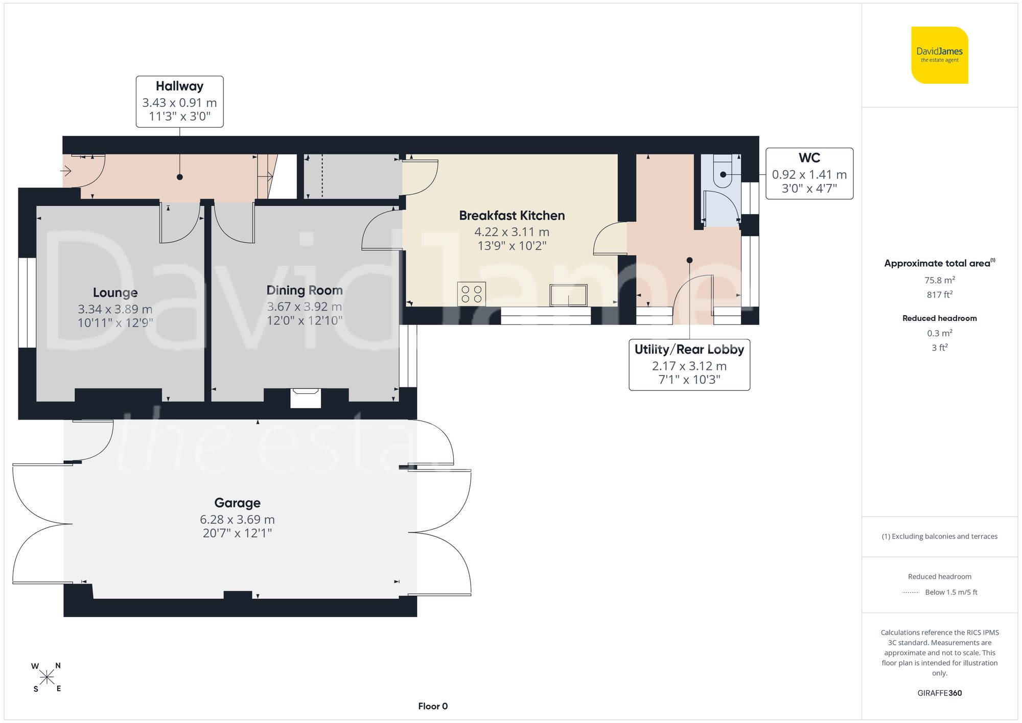 Floorplan for Edward Avenue, Sutton-In-Ashfield, NG17