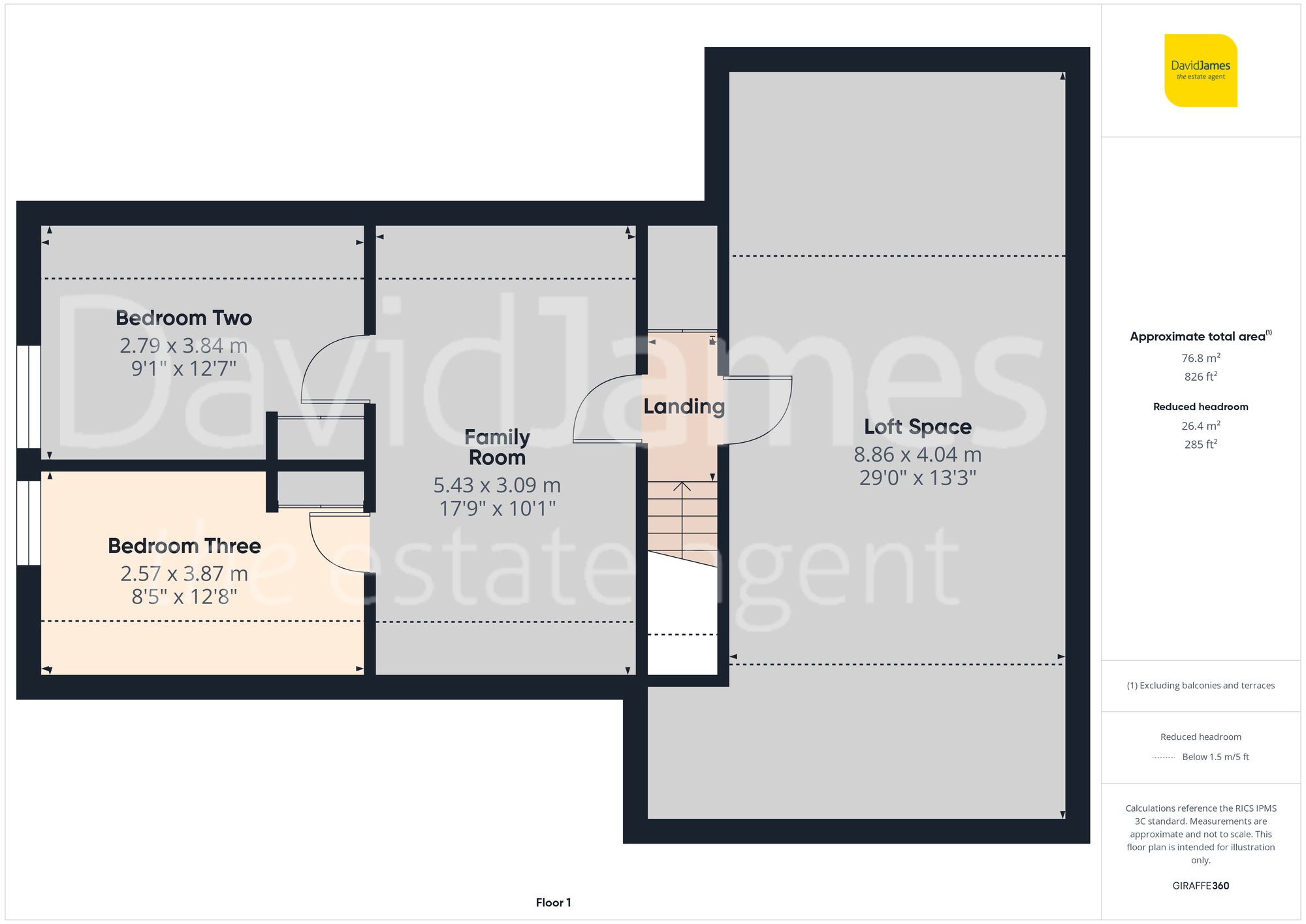 Floorplan for Mays Avenue, Carlton, Nottingham