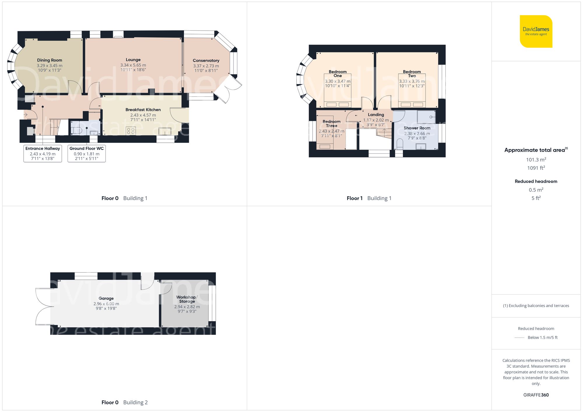 Floorplan for Lynton Gardens, Arnold, Nottingham