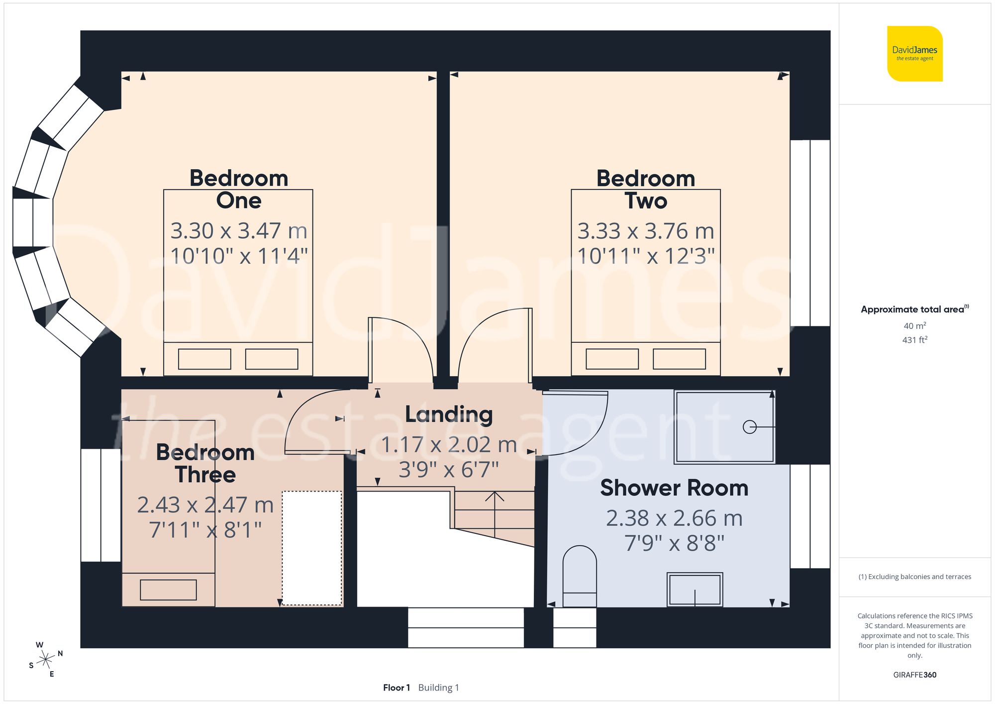 Floorplan for Lynton Gardens, Arnold, Nottingham