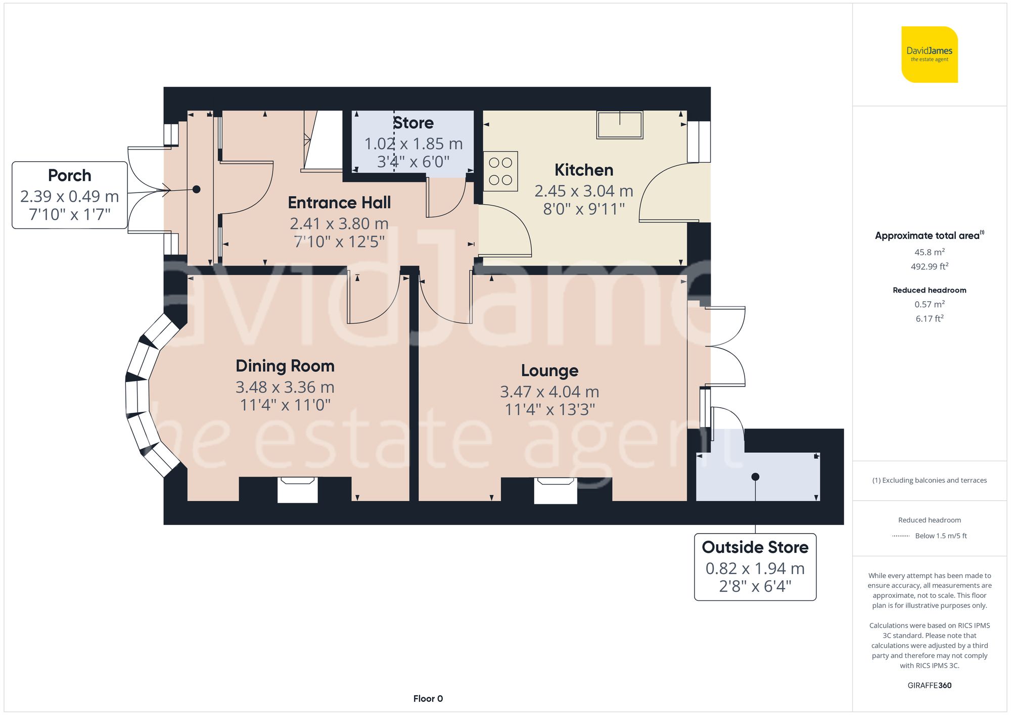 Floorplan for Brooklands Drive, Gedling, Nottingham