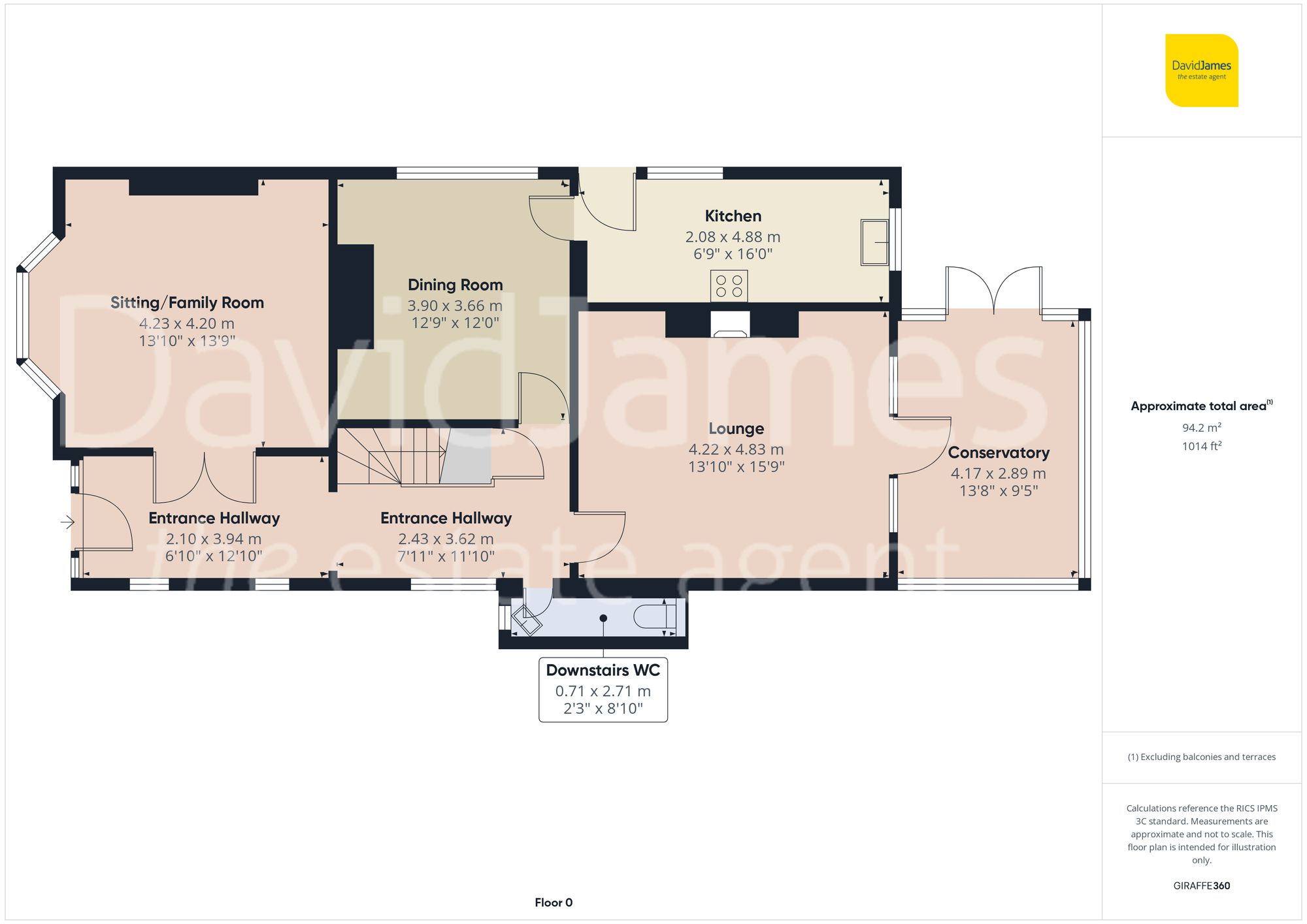 Floorplan for Tavistock Drive, Mapperley Park, Nottingham