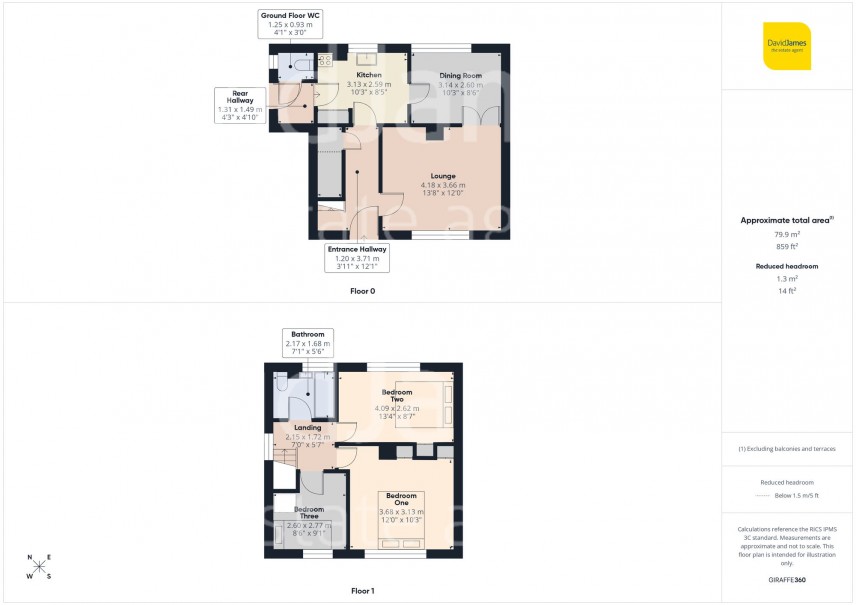 Floorplan for Hoylake Crescent, Bilborough, Nottingham