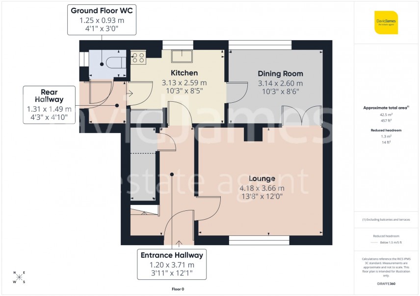 Floorplan for Hoylake Crescent, Bilborough, Nottingham