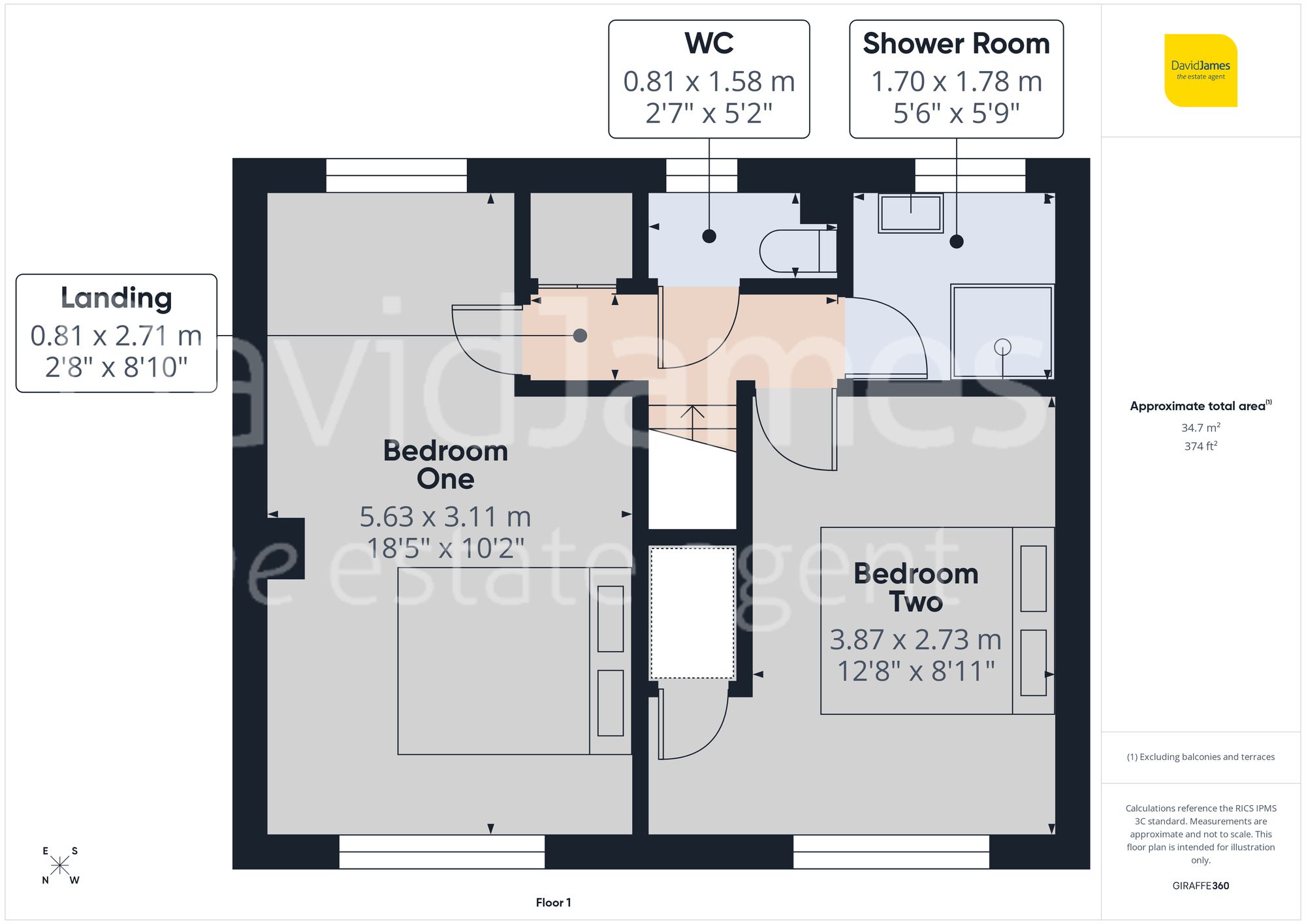 Floorplan for Pippin Close, Nottingham