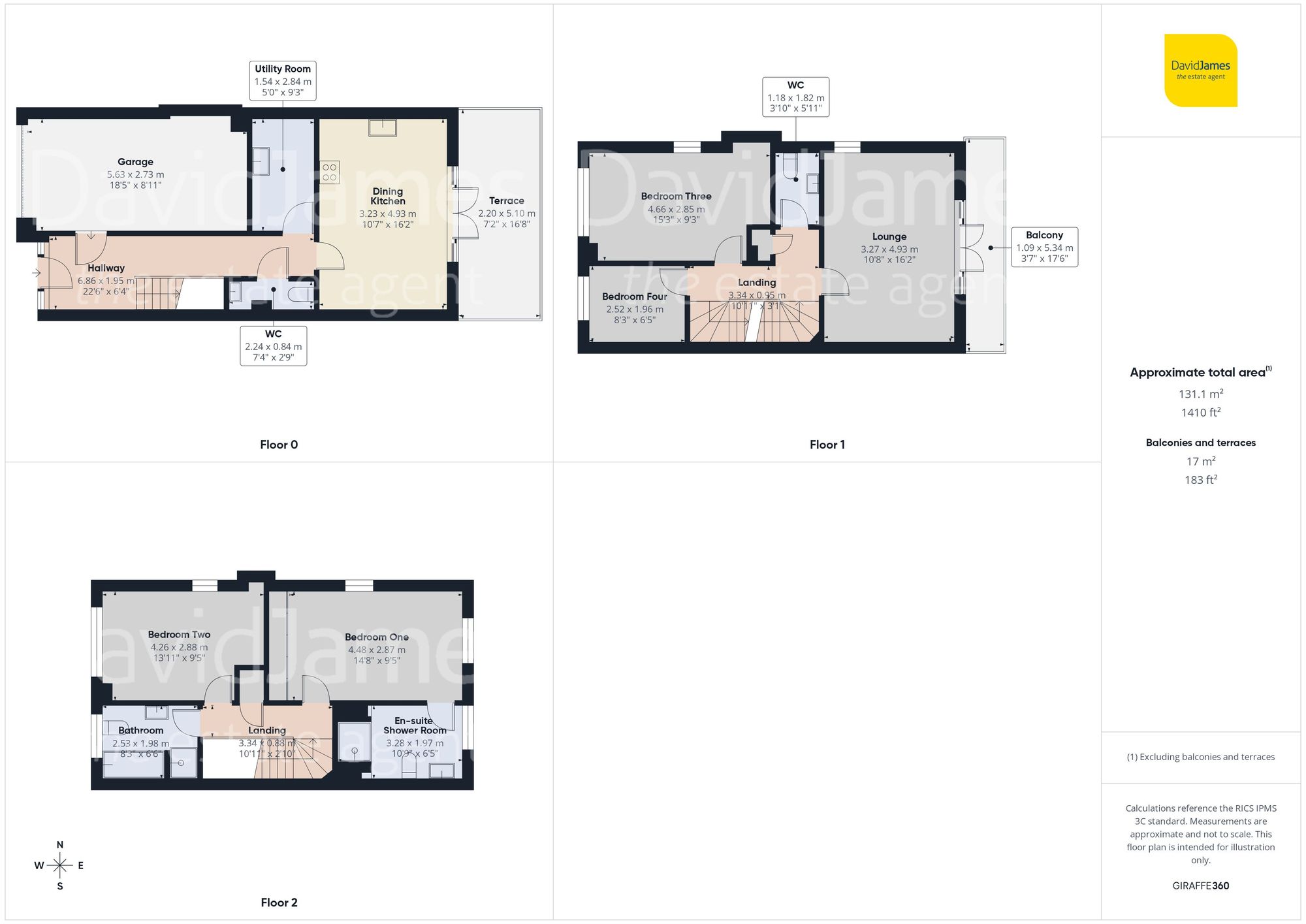 Floorplan for Park Wharf, Castle Boulevard, Nottingham