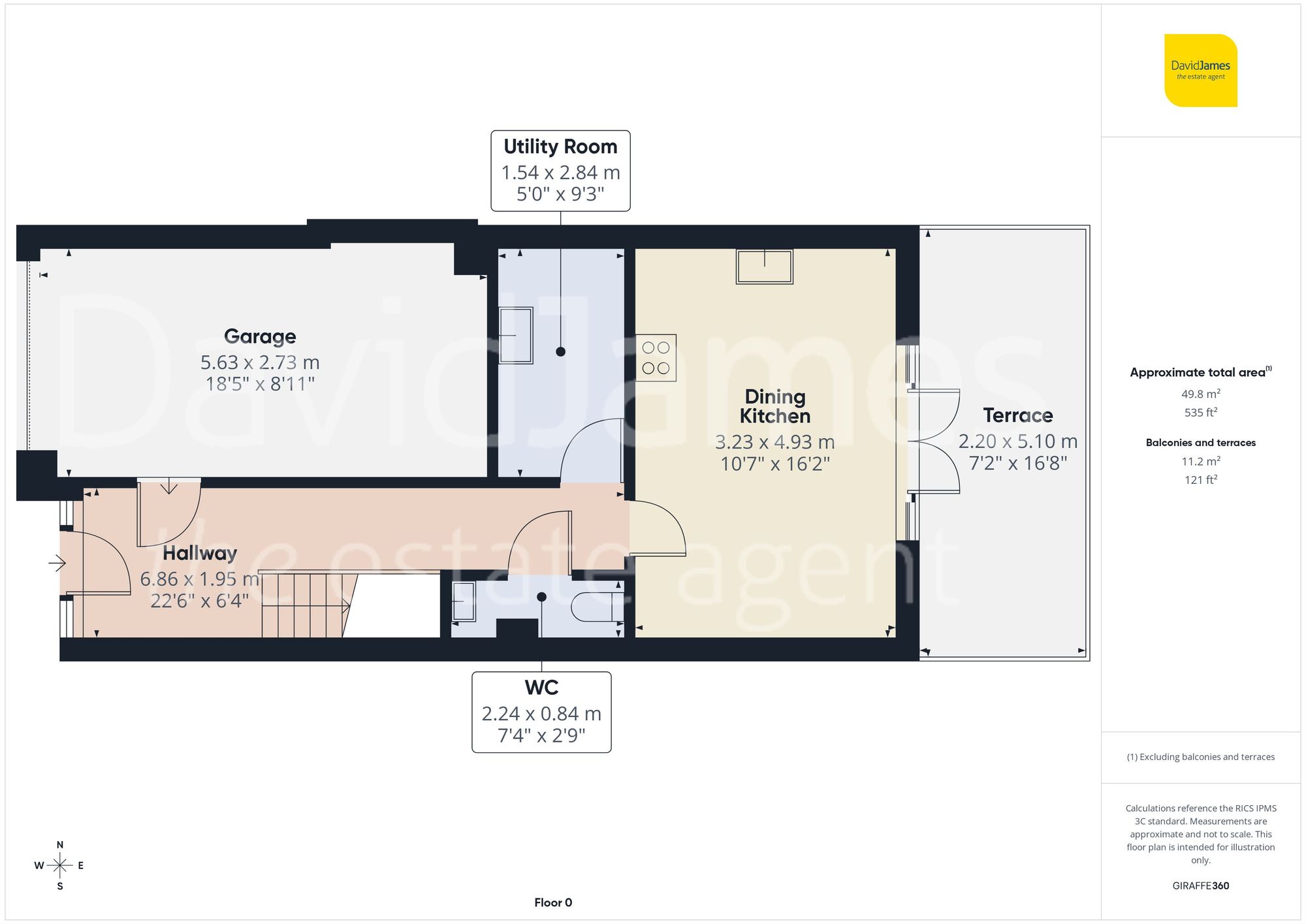 Floorplan for Park Wharf, Castle Boulevard, Nottingham