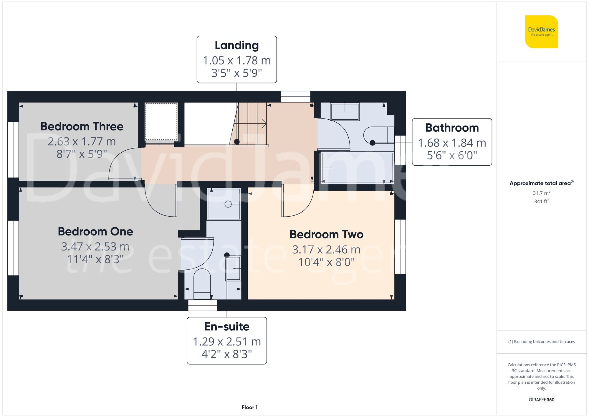 Floorplan for Ashcourt Gardens, Sutton in Ashfield, Nottinghamshire