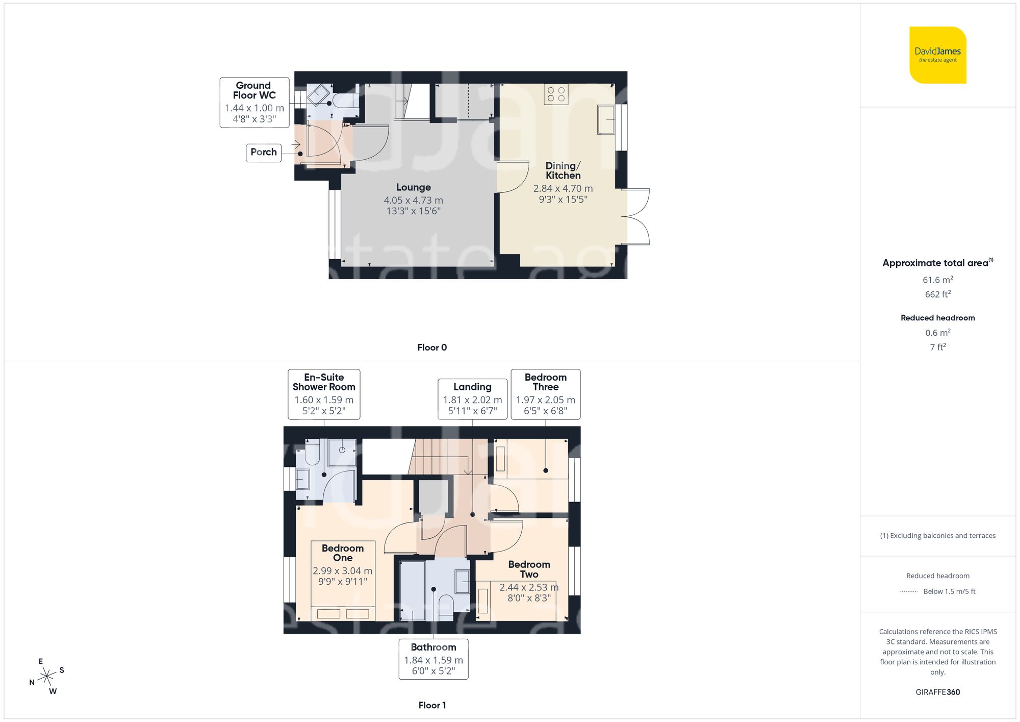 Floorplan for Edmonstone Crescent, Bestwood, Nottingham