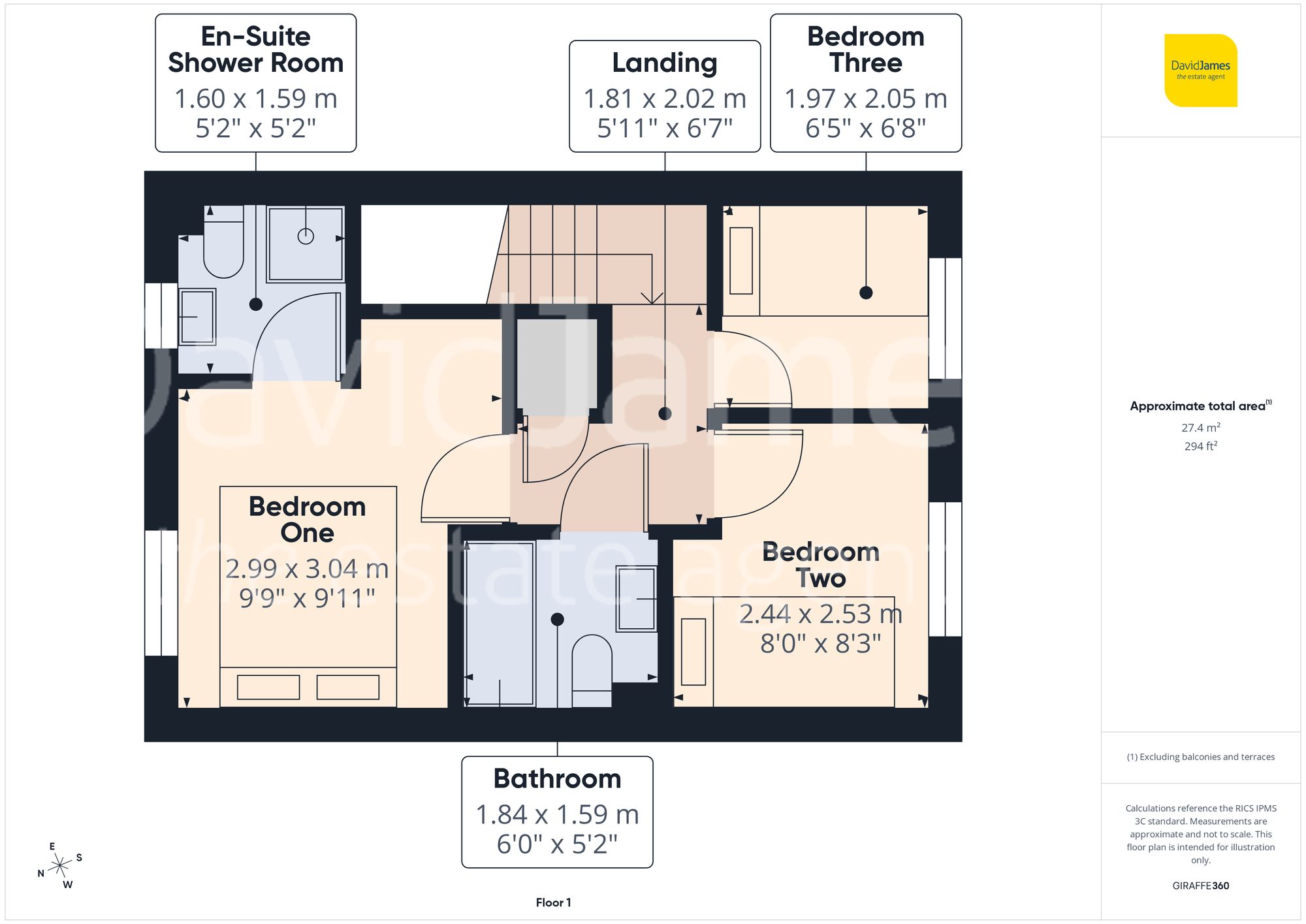Floorplan for Edmonstone Crescent, Bestwood, Nottingham