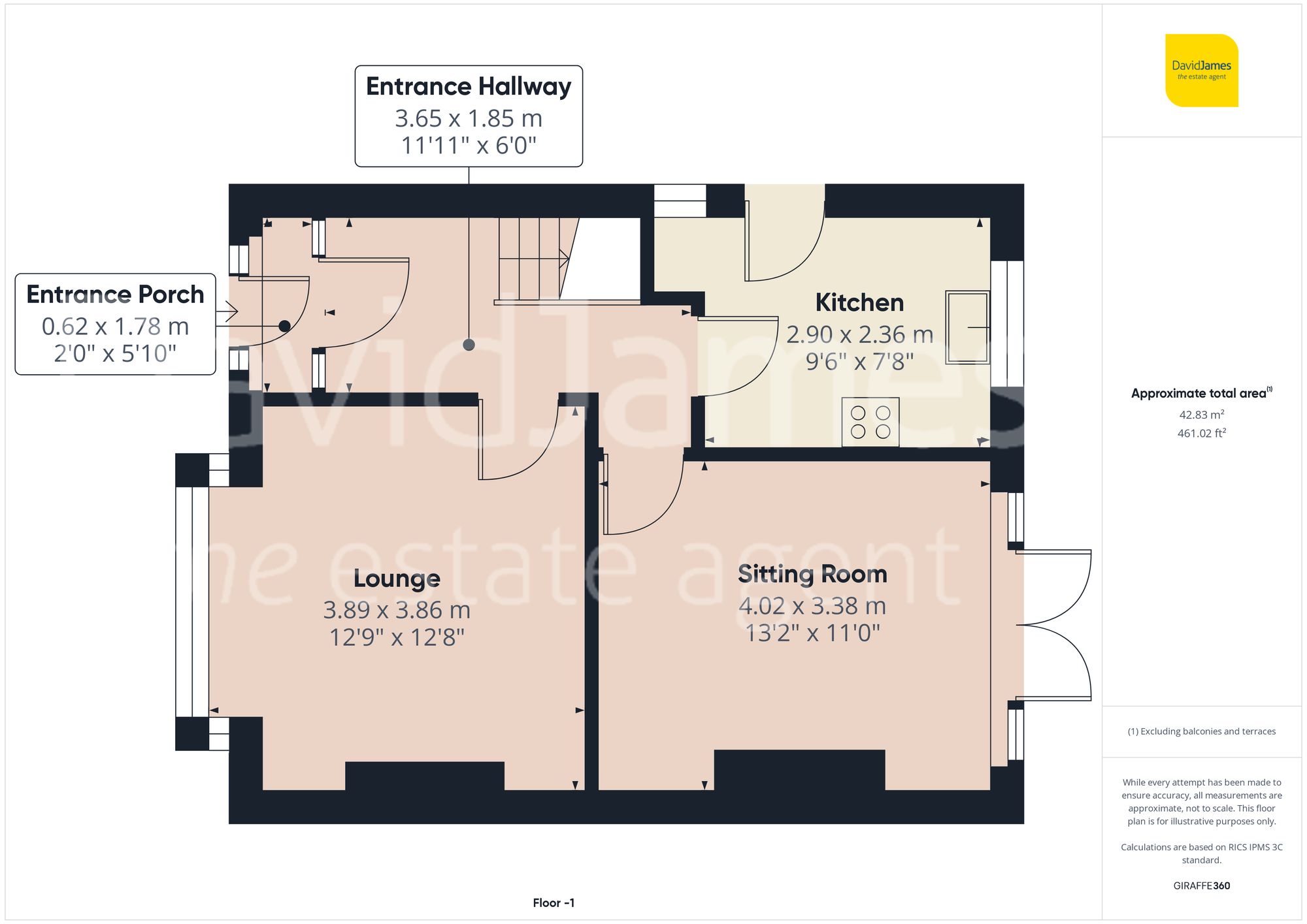 Floorplan for Swains Avenue, Bakersfield, Nottingham