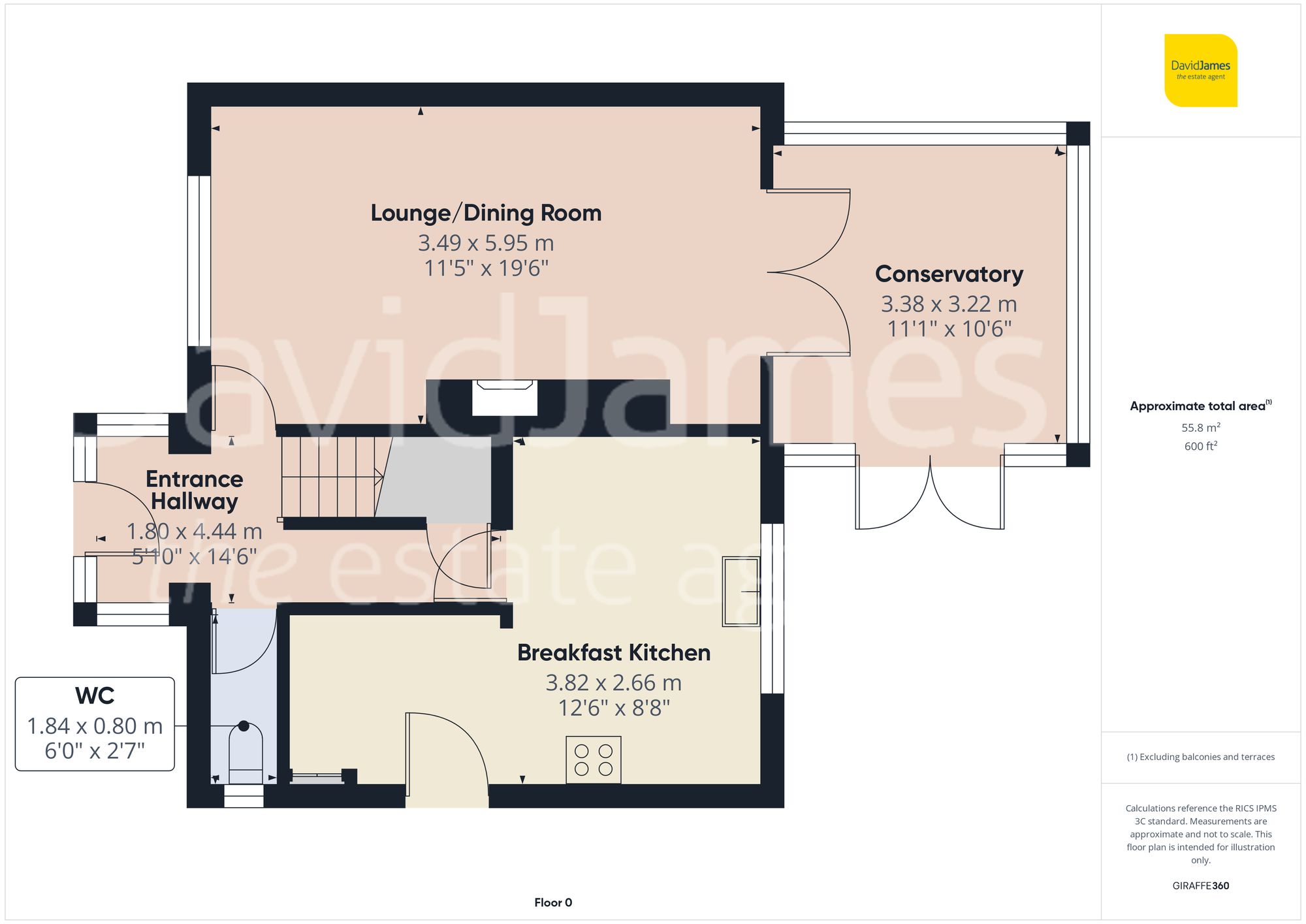 Floorplan for Grimesmoor Road, Calverton, Nottingham