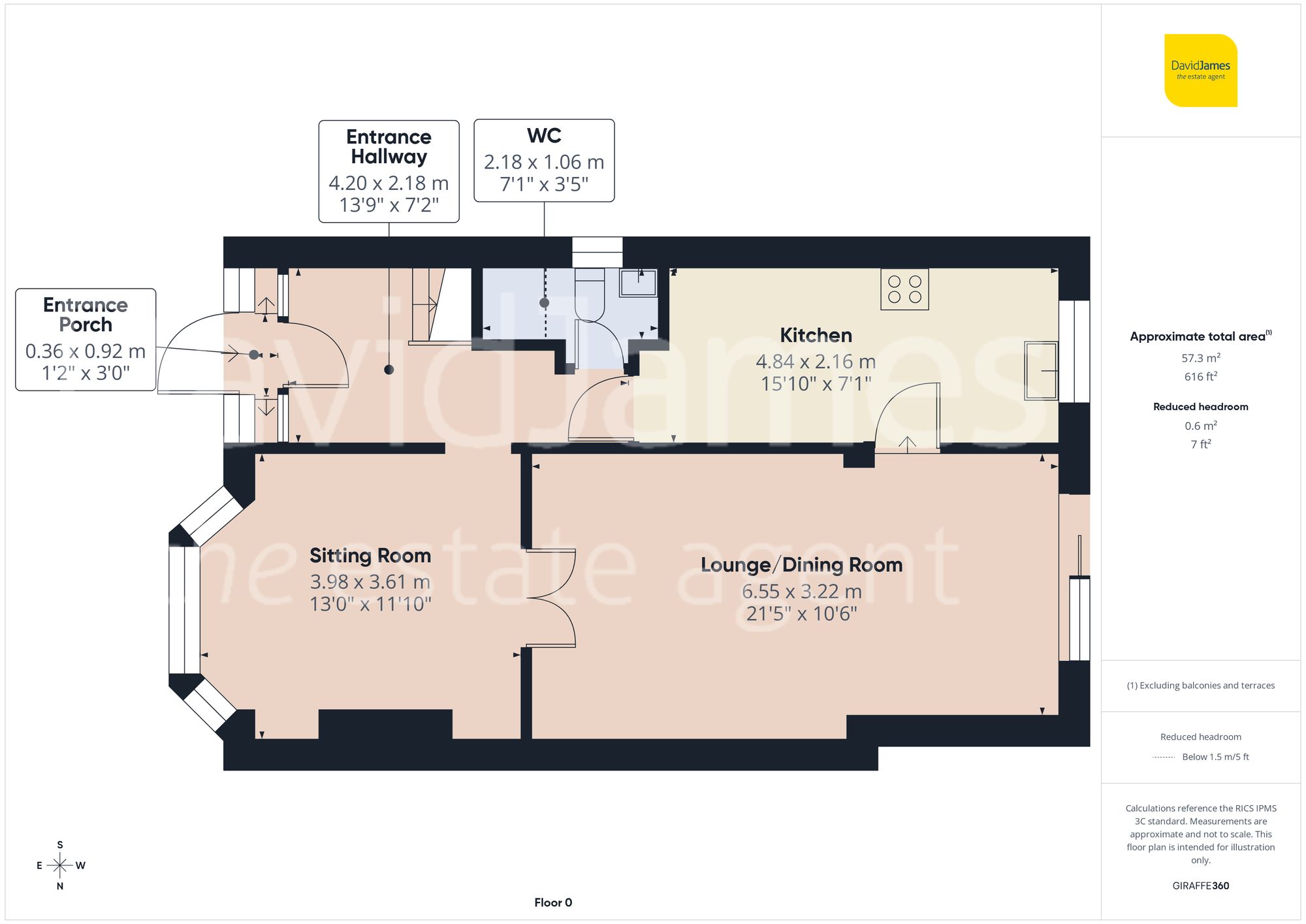 Floorplan for Leacroft Road, Nottingham