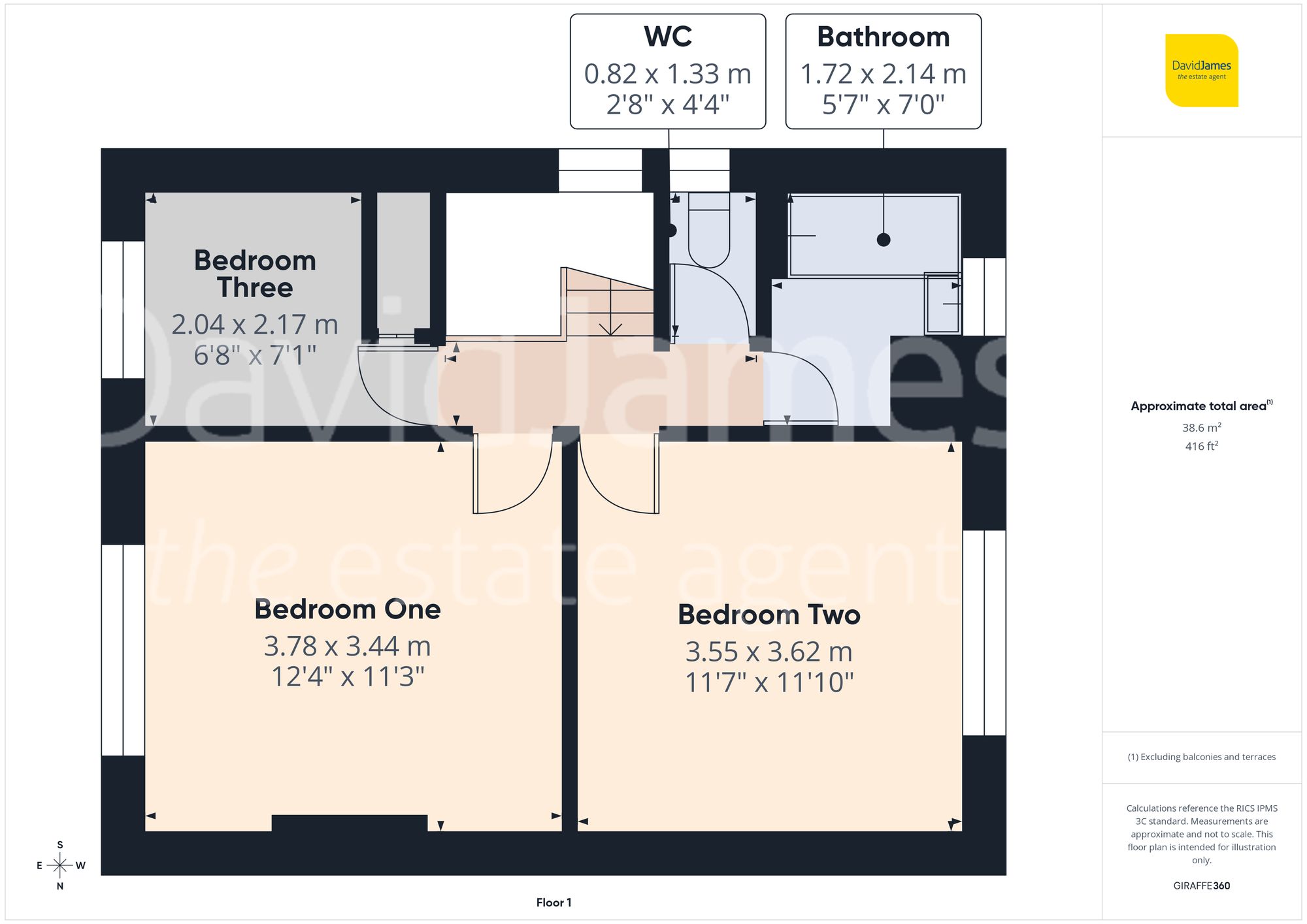 Floorplan for Leacroft Road, Nottingham