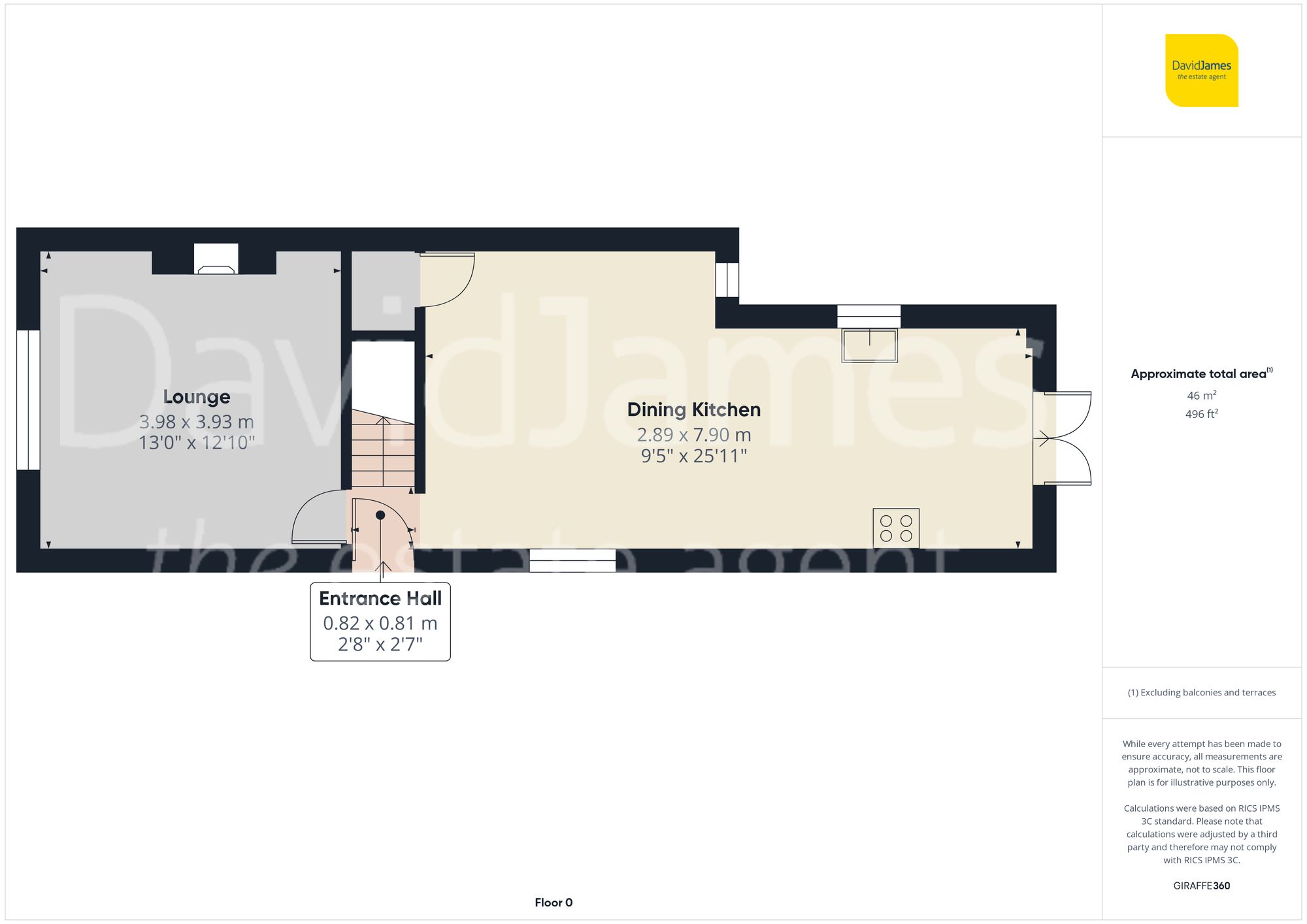 Floorplan for Vale Road, Colwick, Nottingham