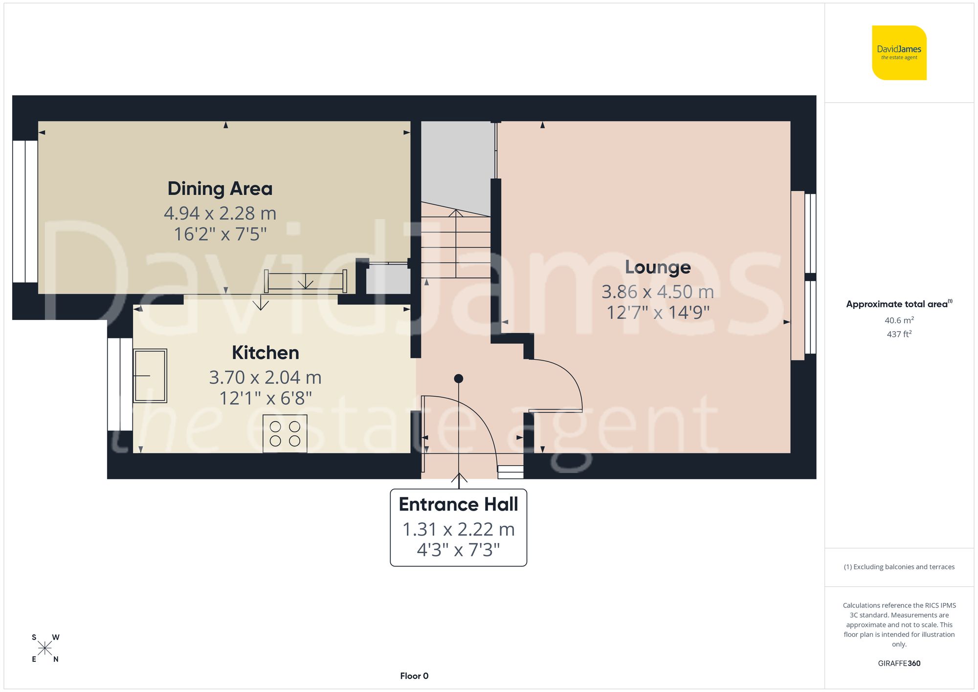 Floorplan for Lees Road, Mapperley, Nottingham