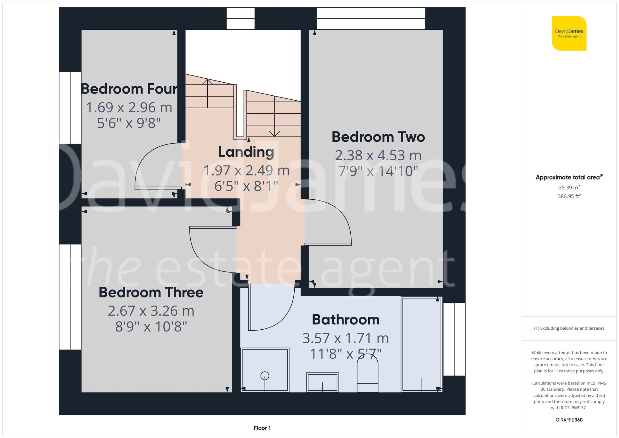 Floorplan for Simkin Avenue, Mapperley, Nottingham