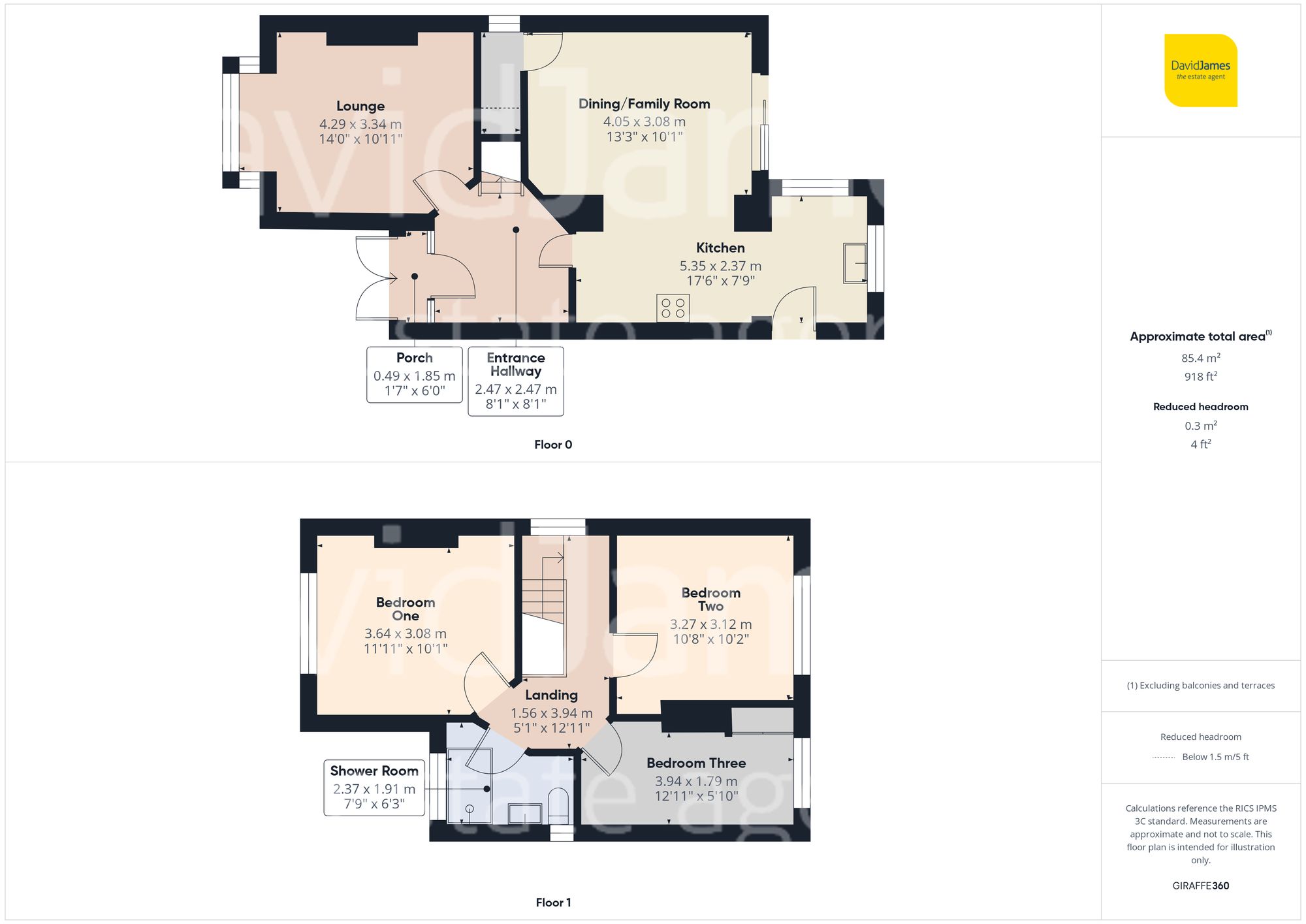 Floorplan for Comery Avenue, Nottingham