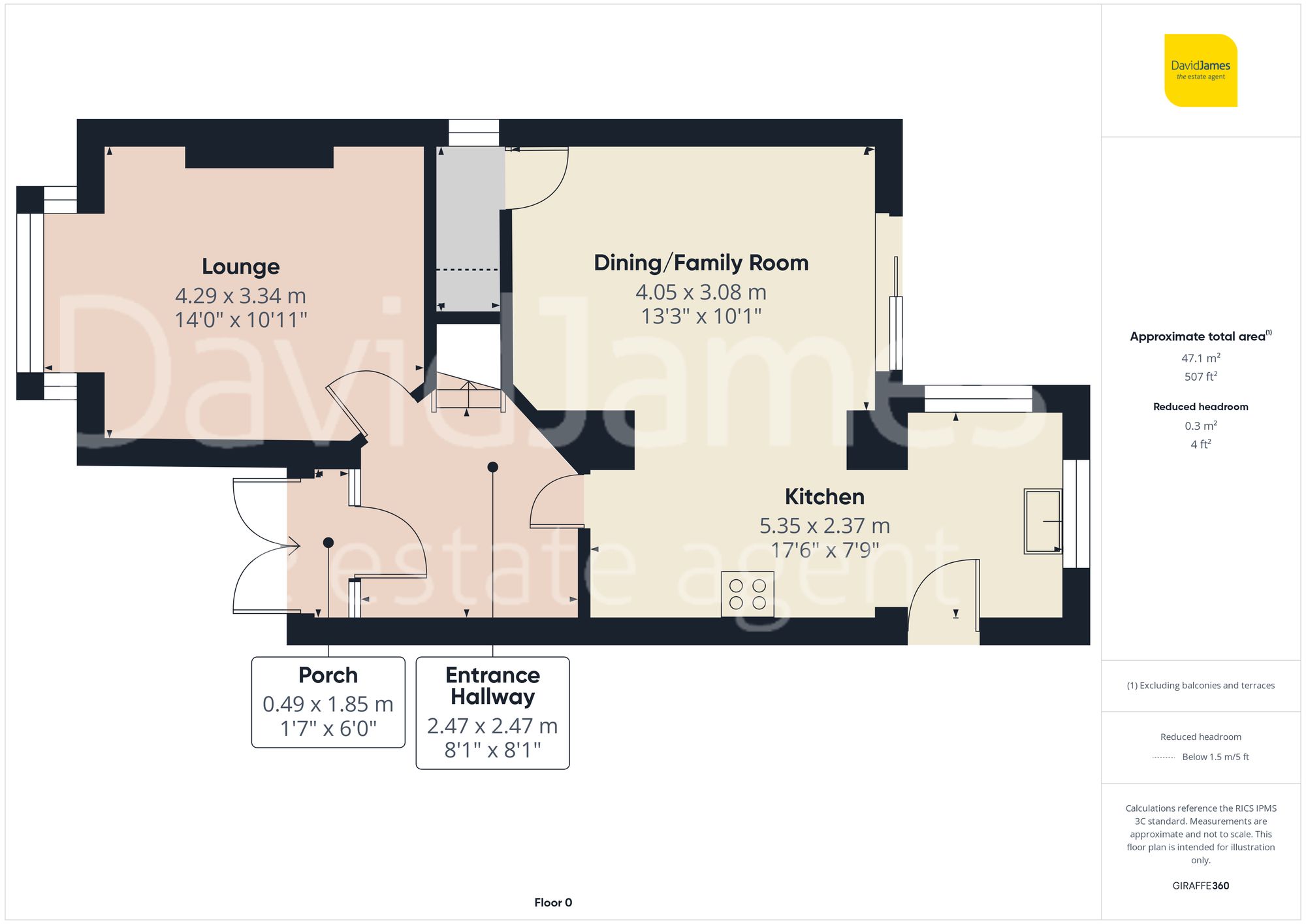 Floorplan for Comery Avenue, Nottingham