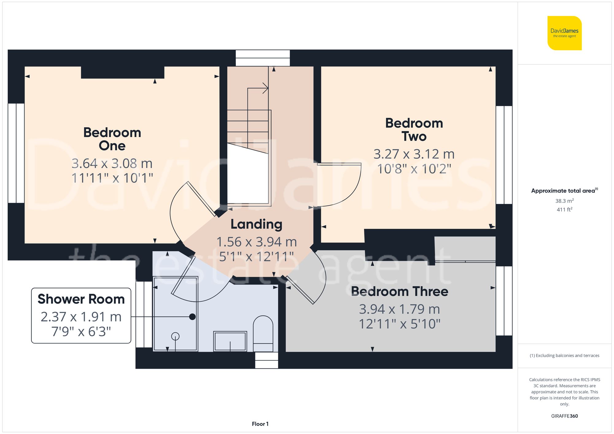 Floorplan for Comery Avenue, Nottingham
