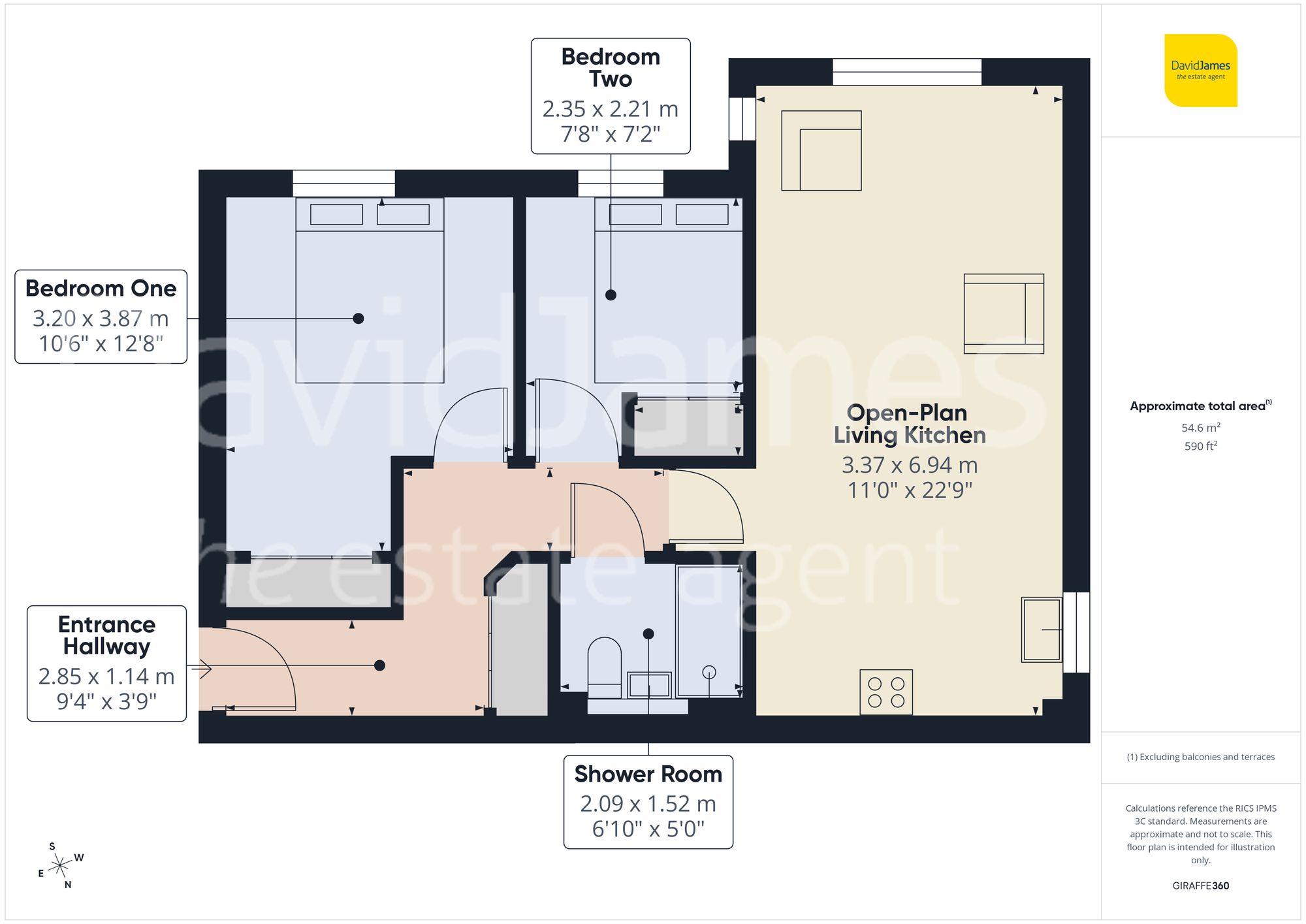 Floorplan for West Court, Westdale Lane, Mapperley, Nottingham