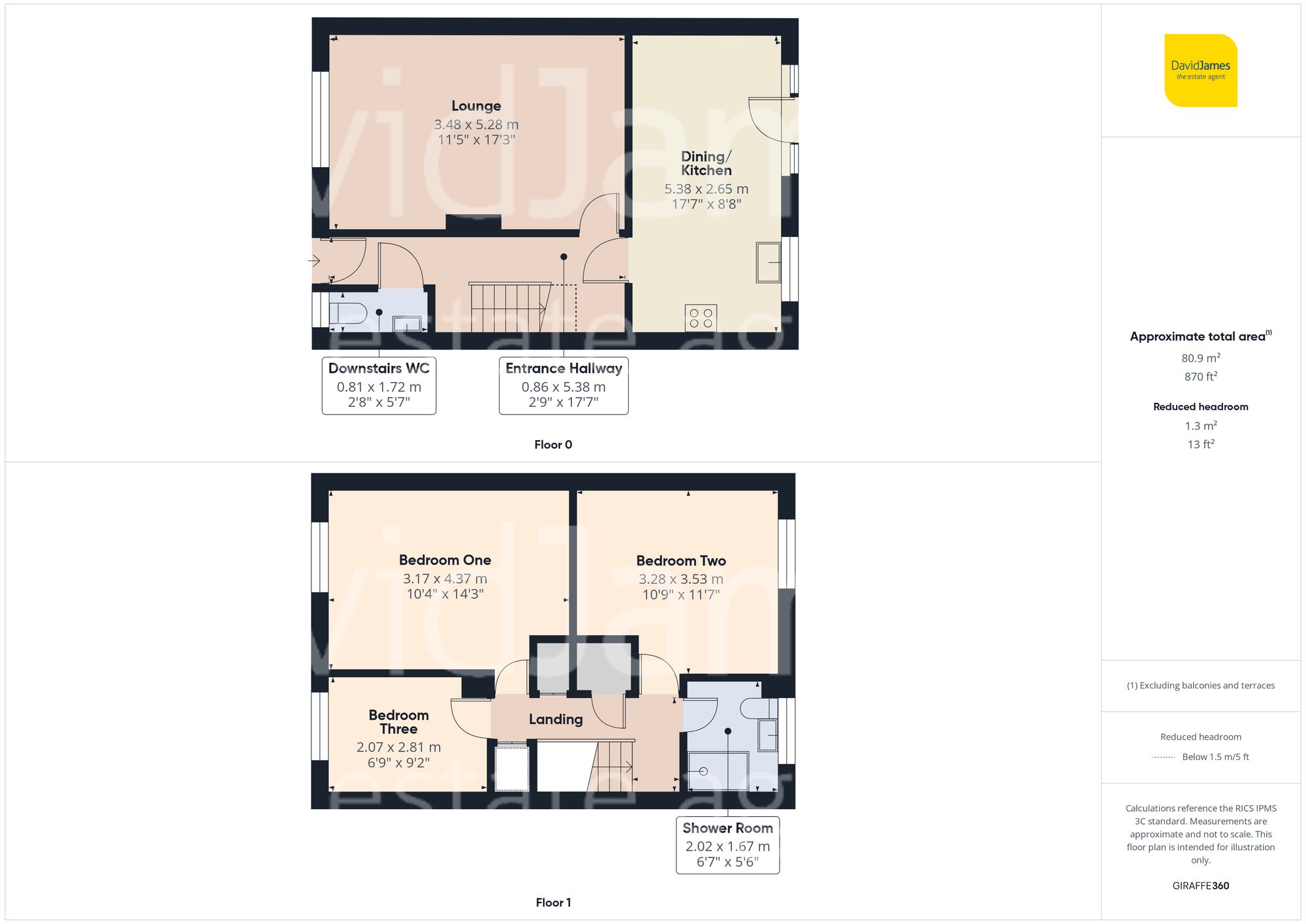 Floorplan for Stacey Avenue, Top Valley, Nottingham