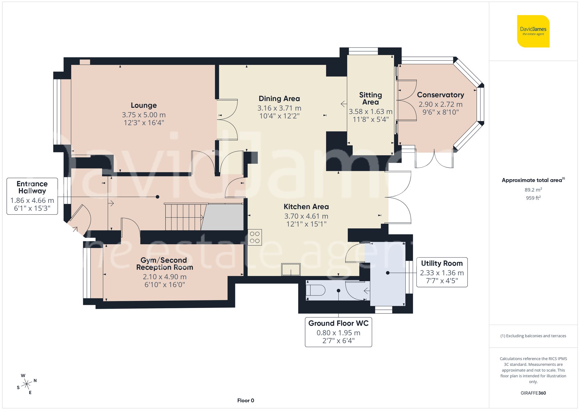 Floorplan for Bardfield Gardens, Rise Park, Nottingham
