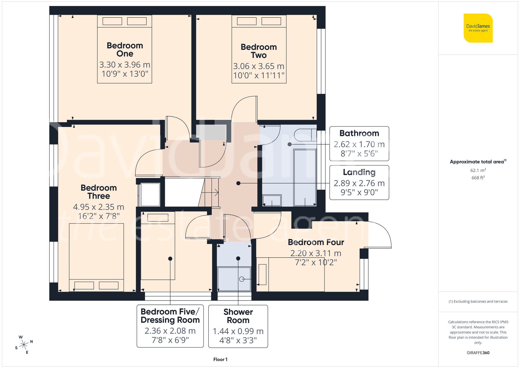 Floorplan for Bardfield Gardens, Rise Park, Nottingham