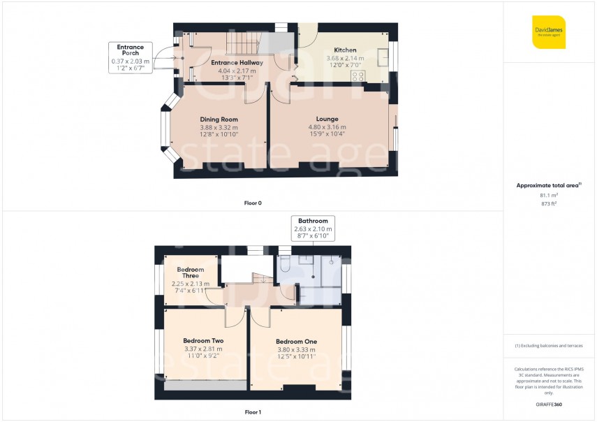 Floorplan for Denehurst Avenue, Nottingham