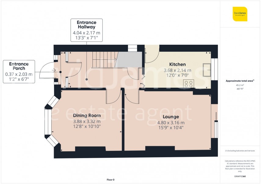 Floorplan for Denehurst Avenue, Nottingham