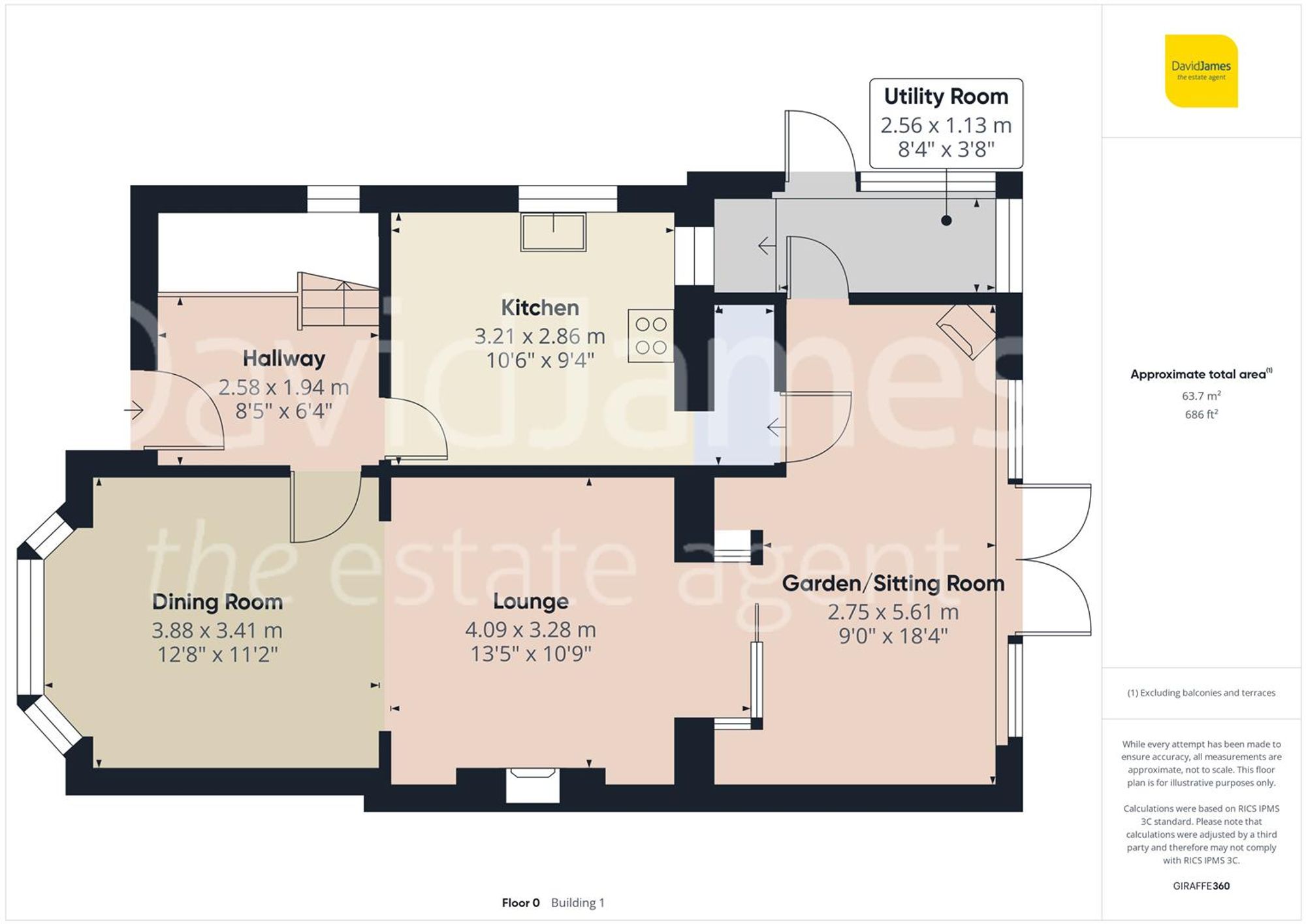 Floorplan for Dorothy Drive, Forest Town, Nottinghamshire