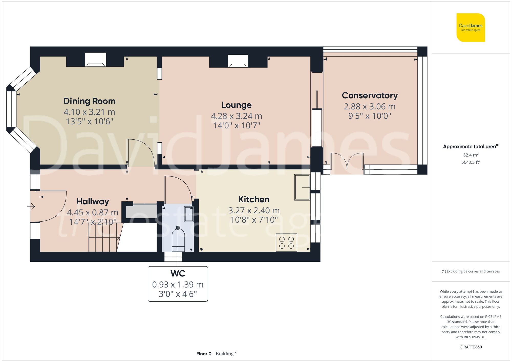 Floorplan for Dornoch Avenue, Sherwood, Nottingham