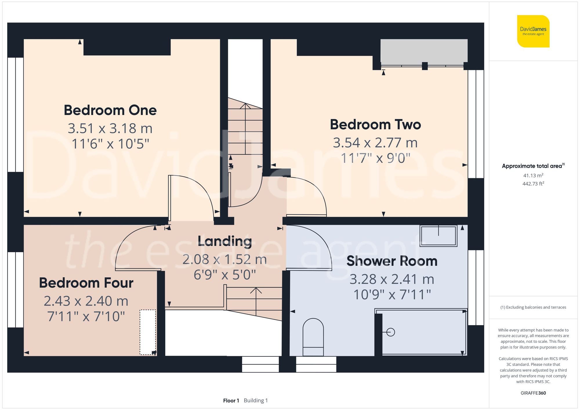 Floorplan for Dornoch Avenue, Sherwood, Nottingham