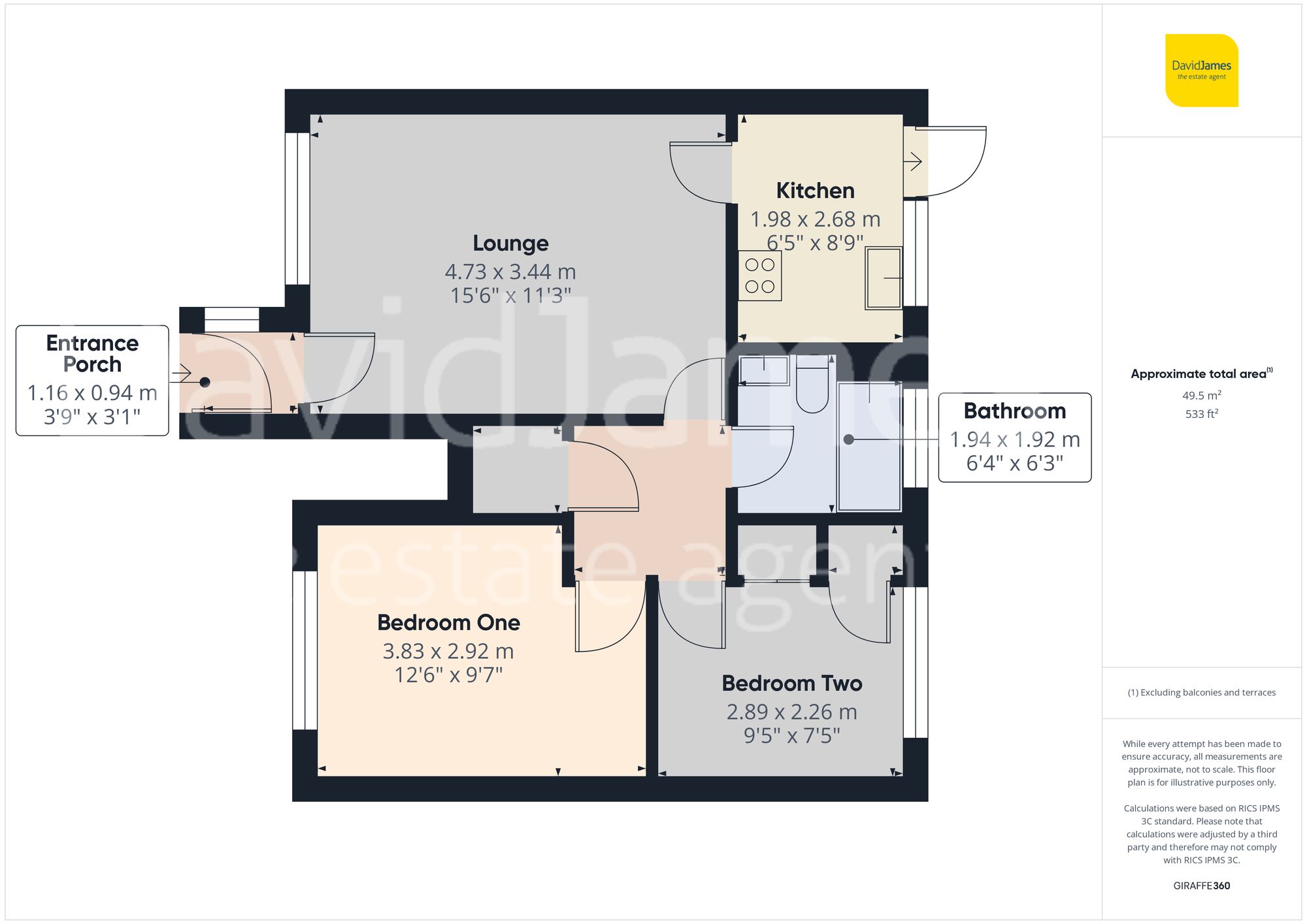 Floorplan for Larkspur Avenue, Redhill, Nottingham