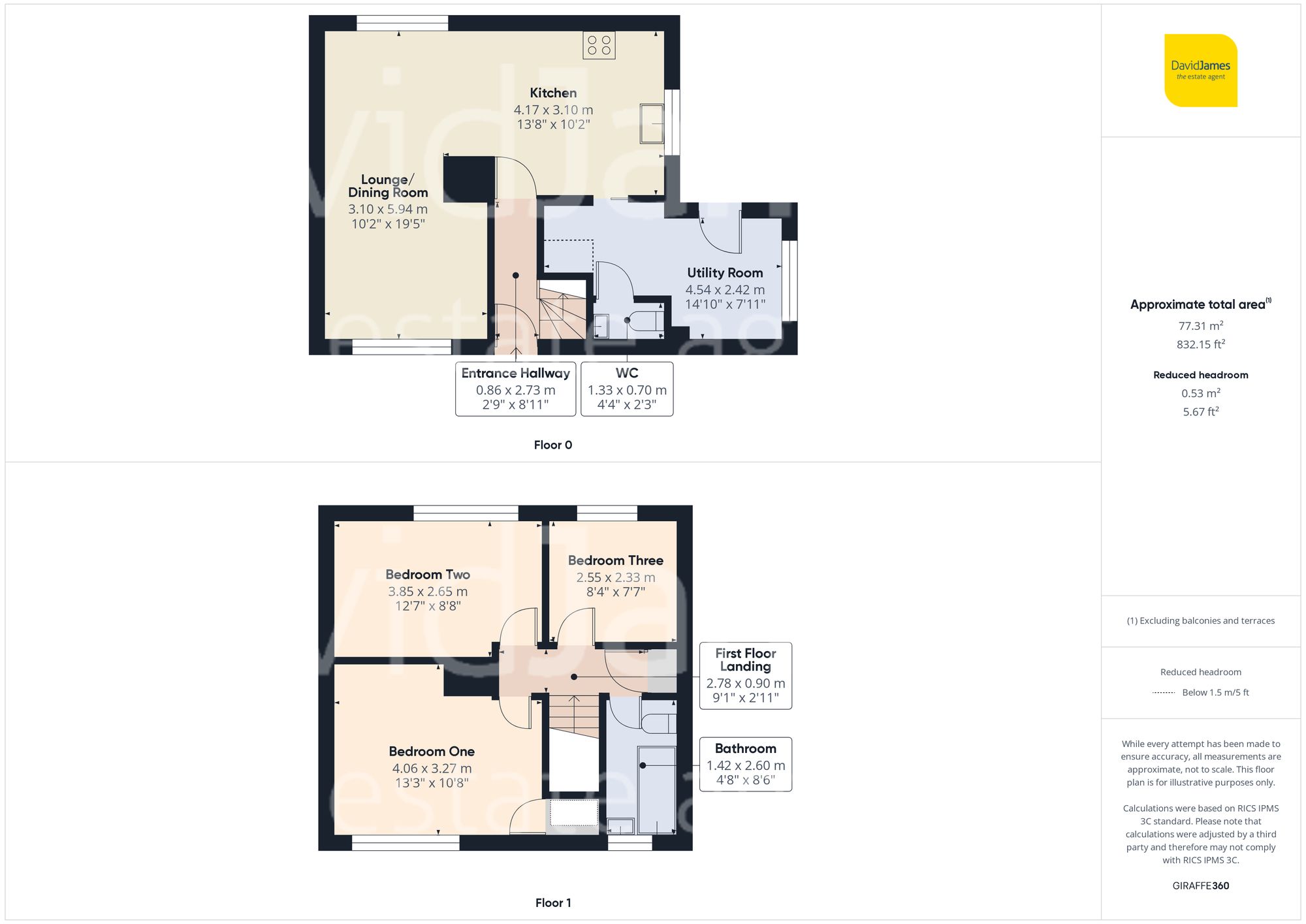 Floorplan for Forge Avenue, Calverton, Nottingham