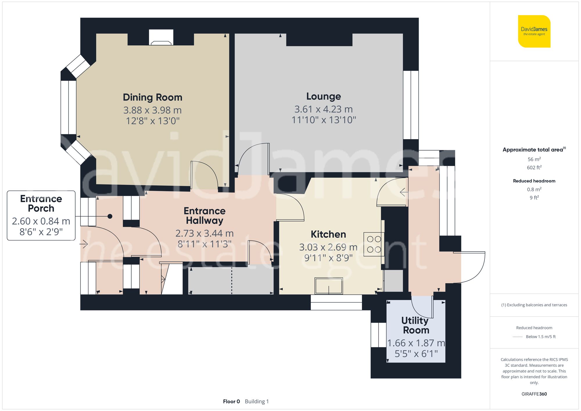 Floorplan for Ramsdale Crescent, Sherwood, Nottingham