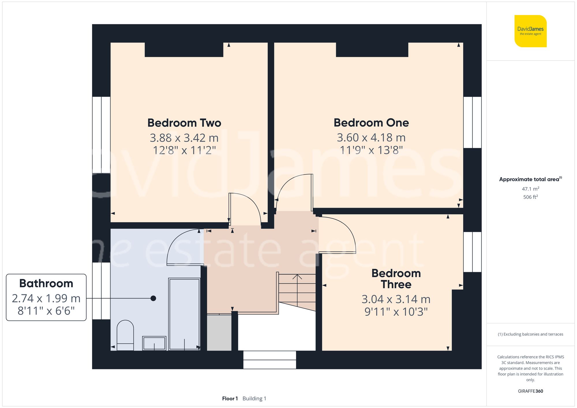 Floorplan for Ramsdale Crescent, Sherwood, Nottingham