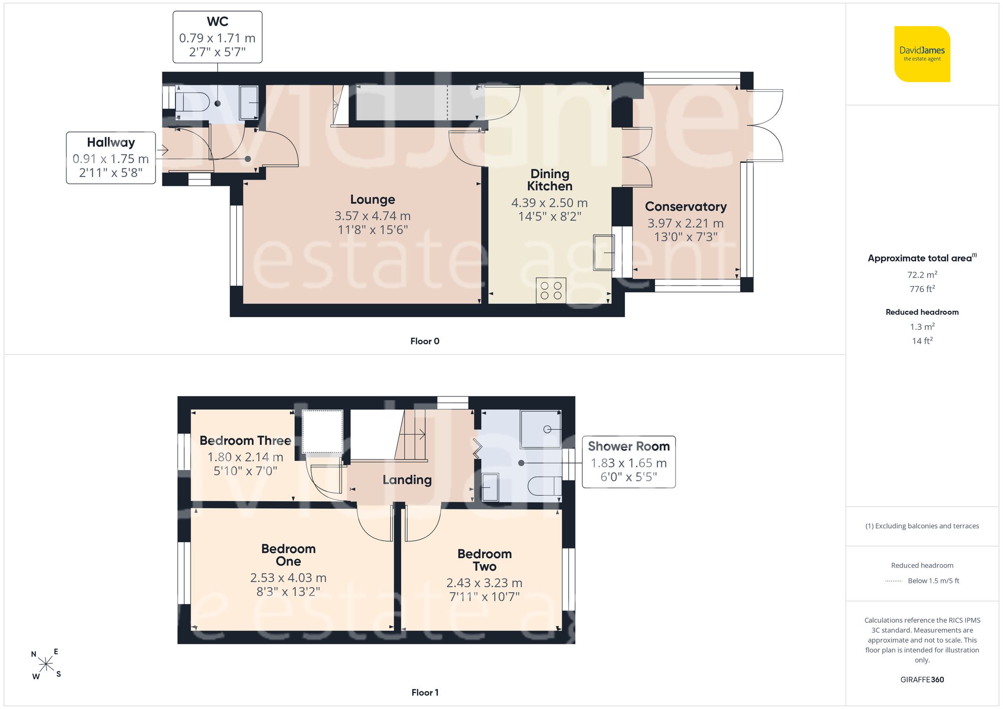 Floorplan for Ashcourt Gardens, Sutton-In-Ashfield, Nottinghamshire