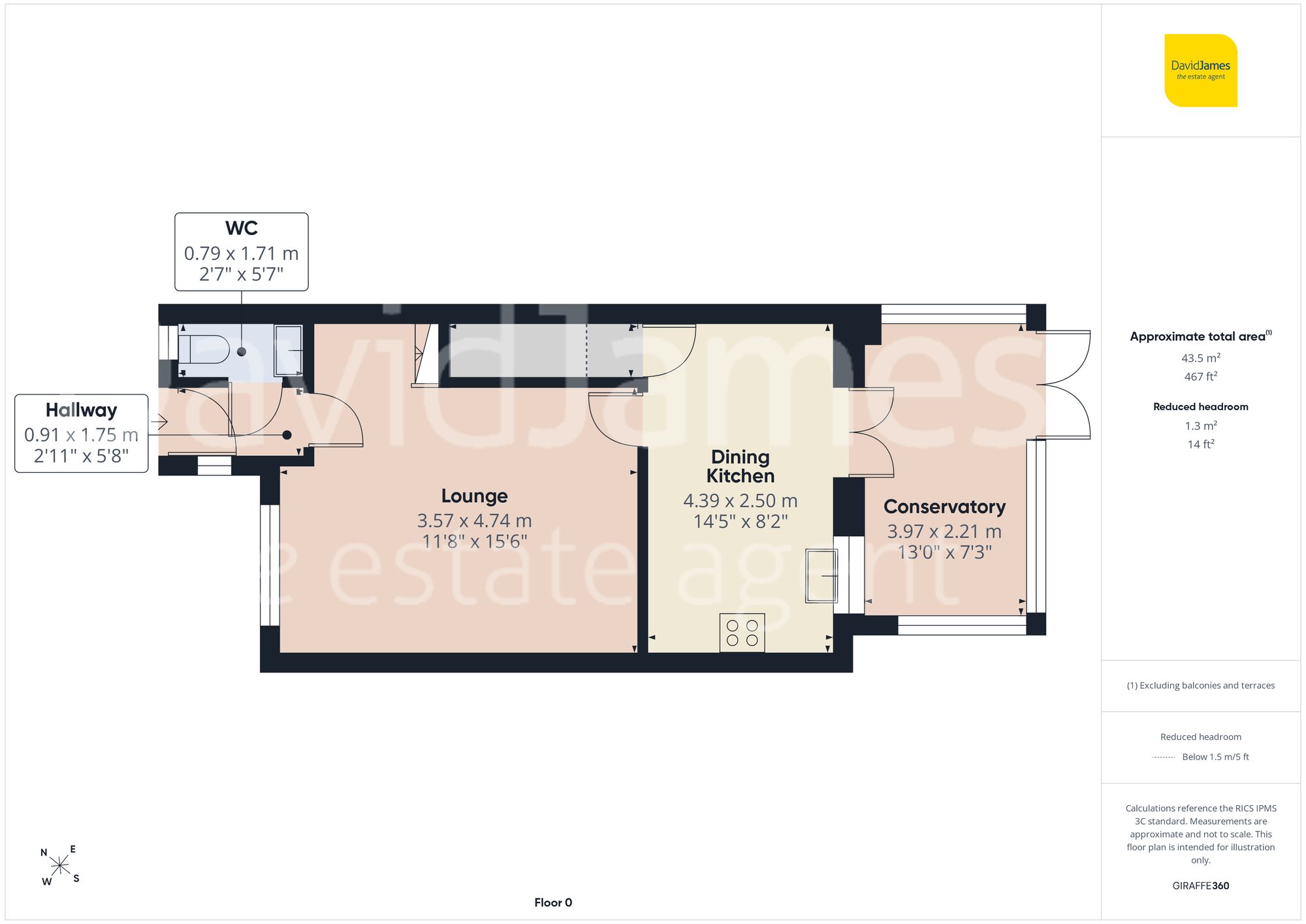 Floorplan for Ashcourt Gardens, Sutton-In-Ashfield, Nottinghamshire