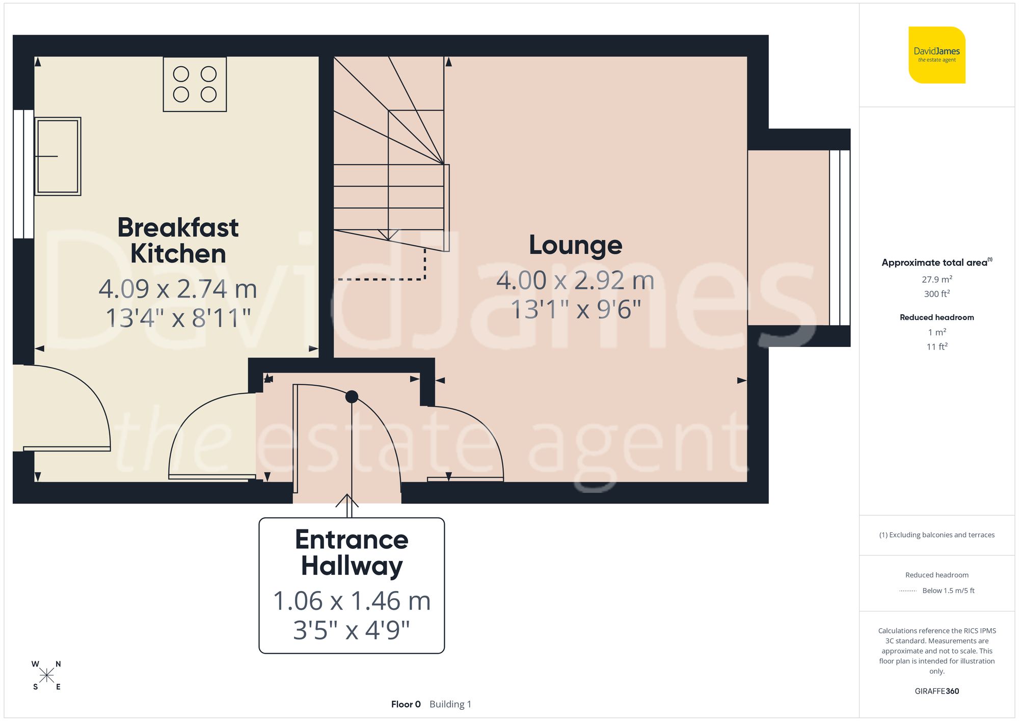 Floorplan for Garton Close, Bulwell, Nottingham