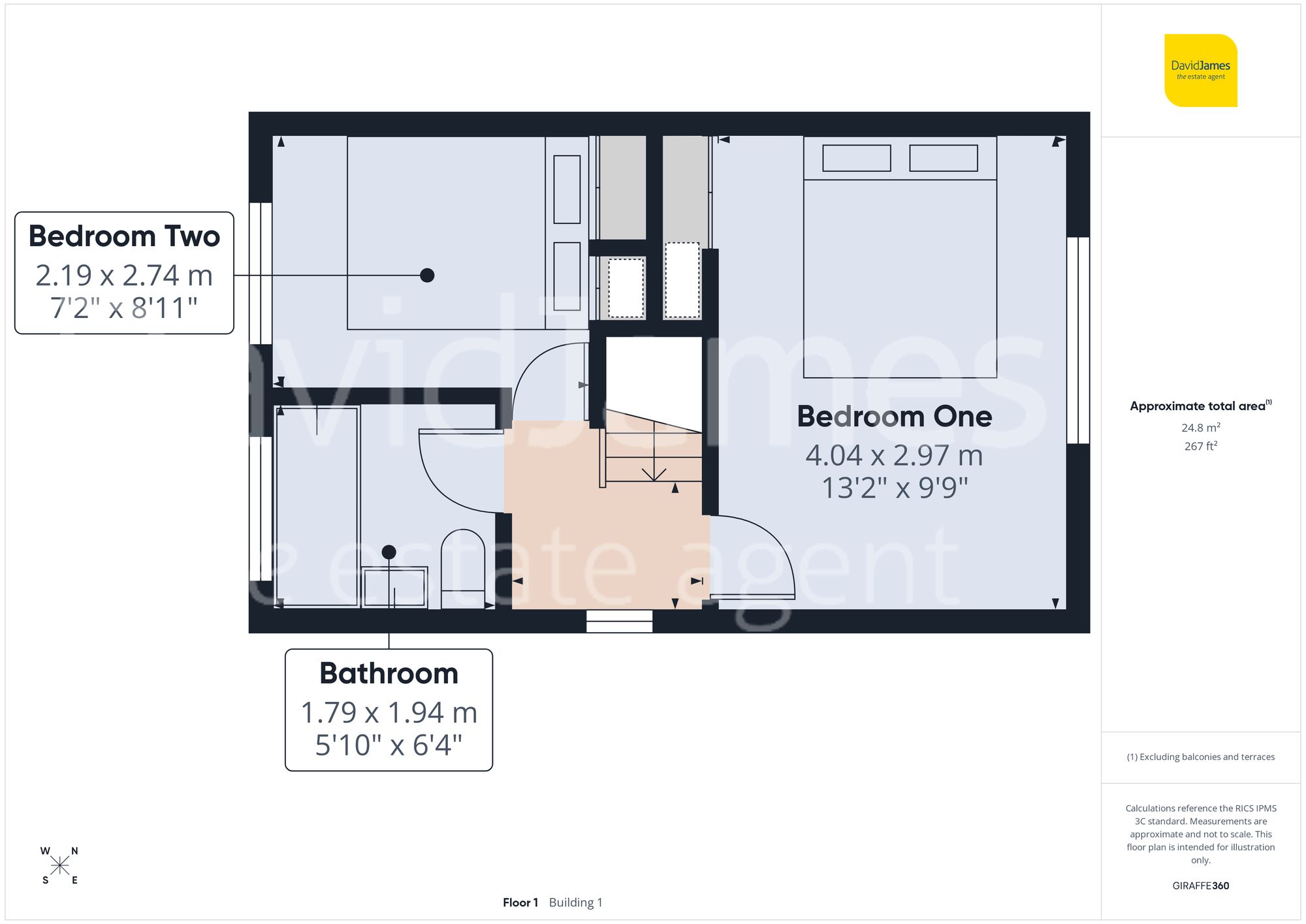 Floorplan for Garton Close, Bulwell, Nottingham