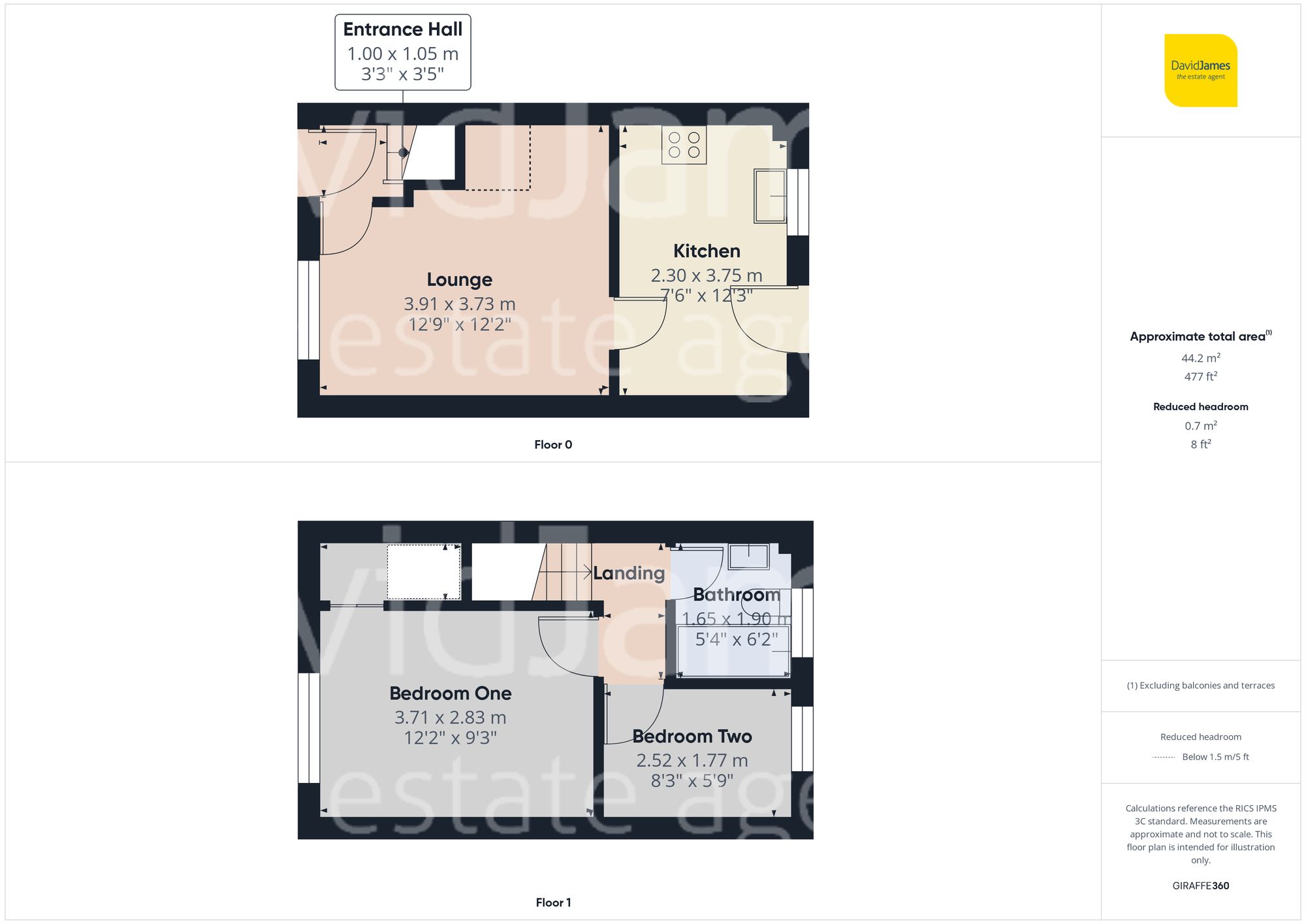 Floorplan for Landmere Gardens, Mapperley, Nottingham