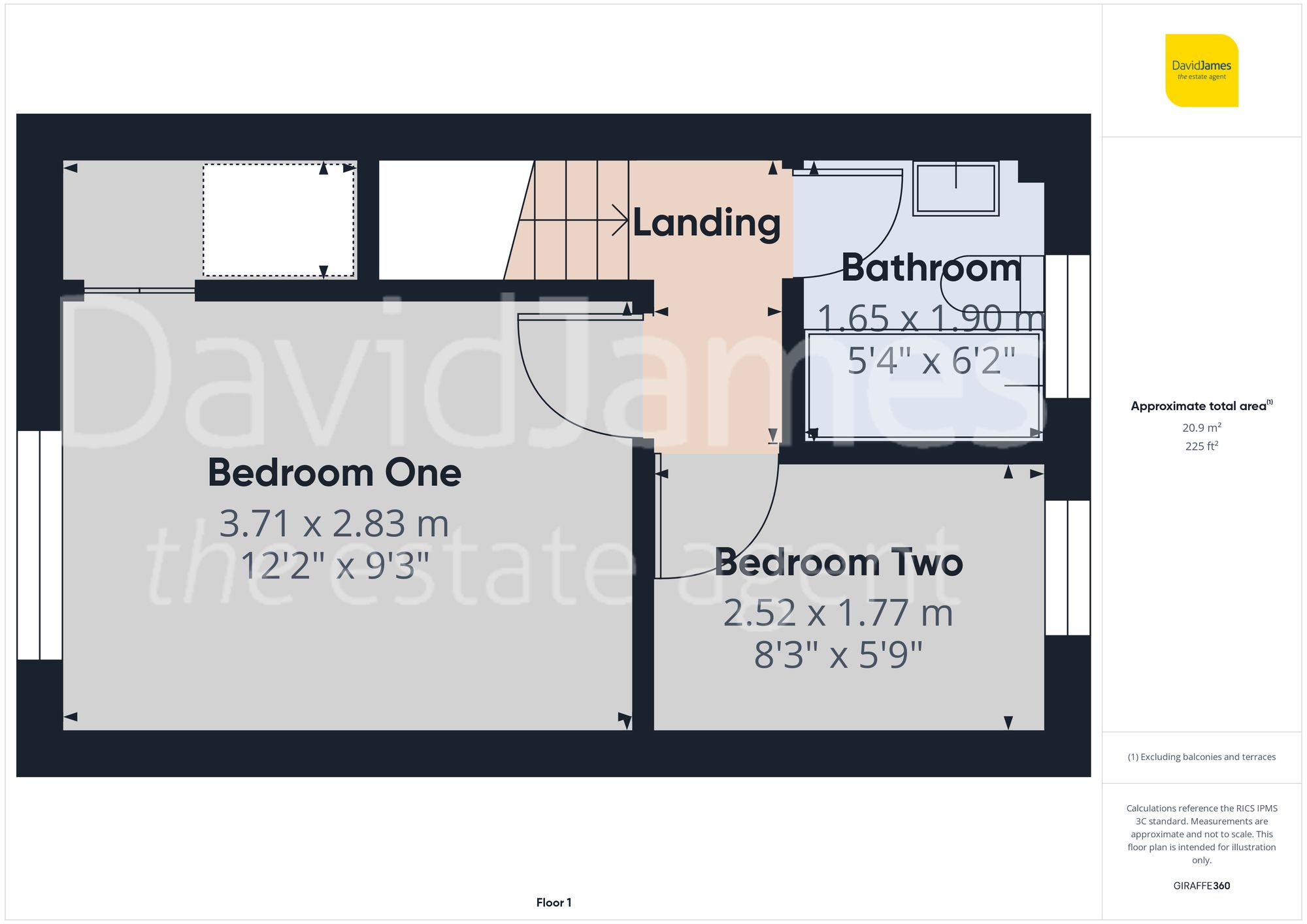 Floorplan for Landmere Gardens, Mapperley, Nottingham