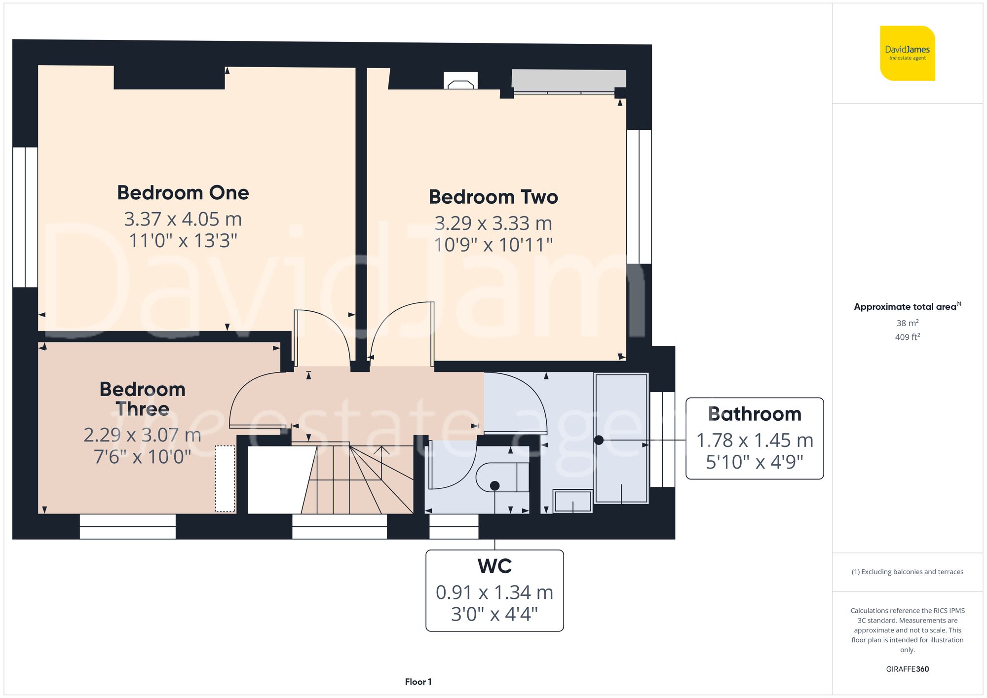 Floorplan for Edingley Avenue, Sherwood, Nottingham