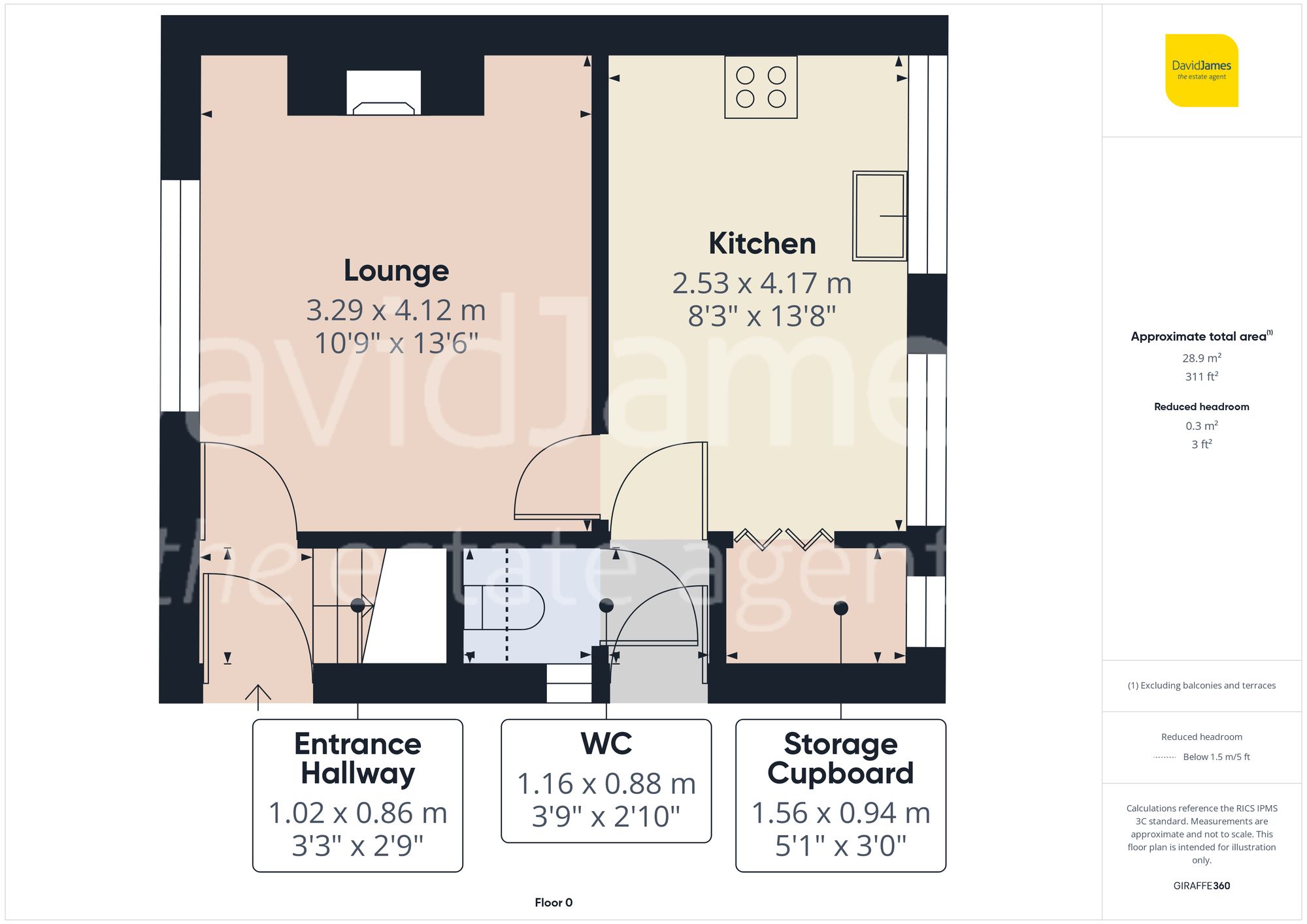 Floorplan for Brookfield Road, Arnold, Nottingham