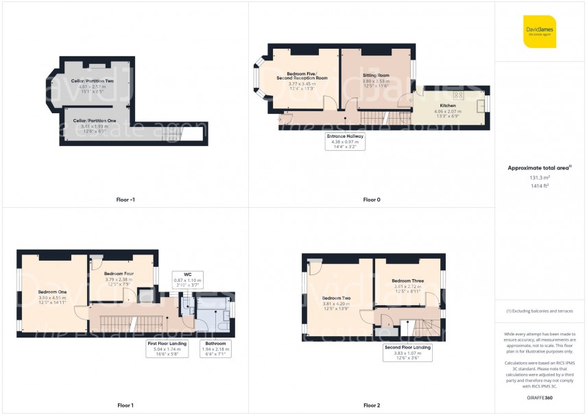 Floorplan for Portland Road, Nottingham