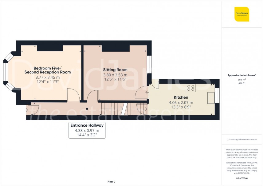 Floorplan for Portland Road, Nottingham