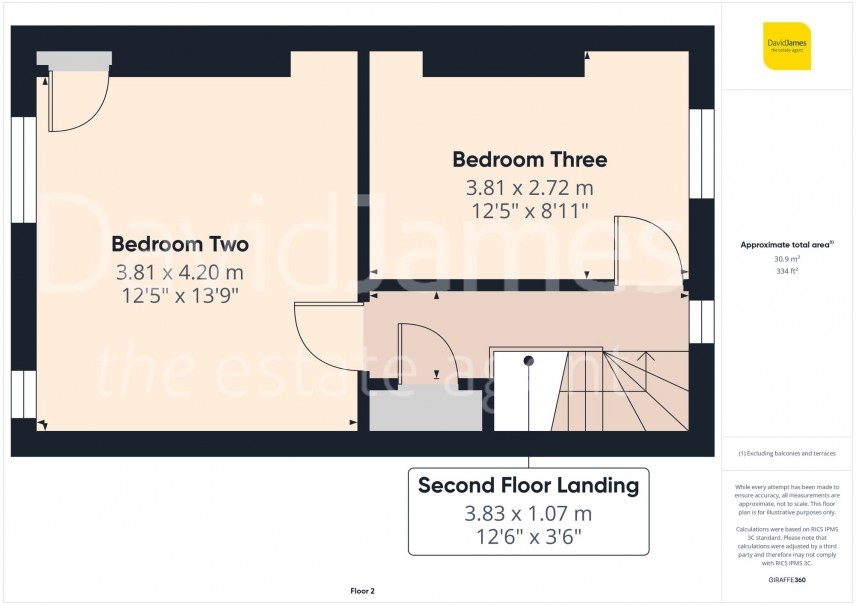 Floorplan for Portland Road, Nottingham