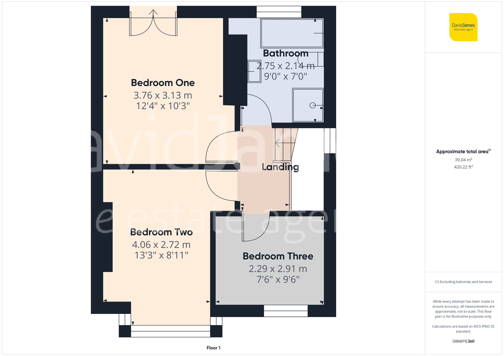 Floorplan for Northcliffe Avenue, Mapperley, Nottingham