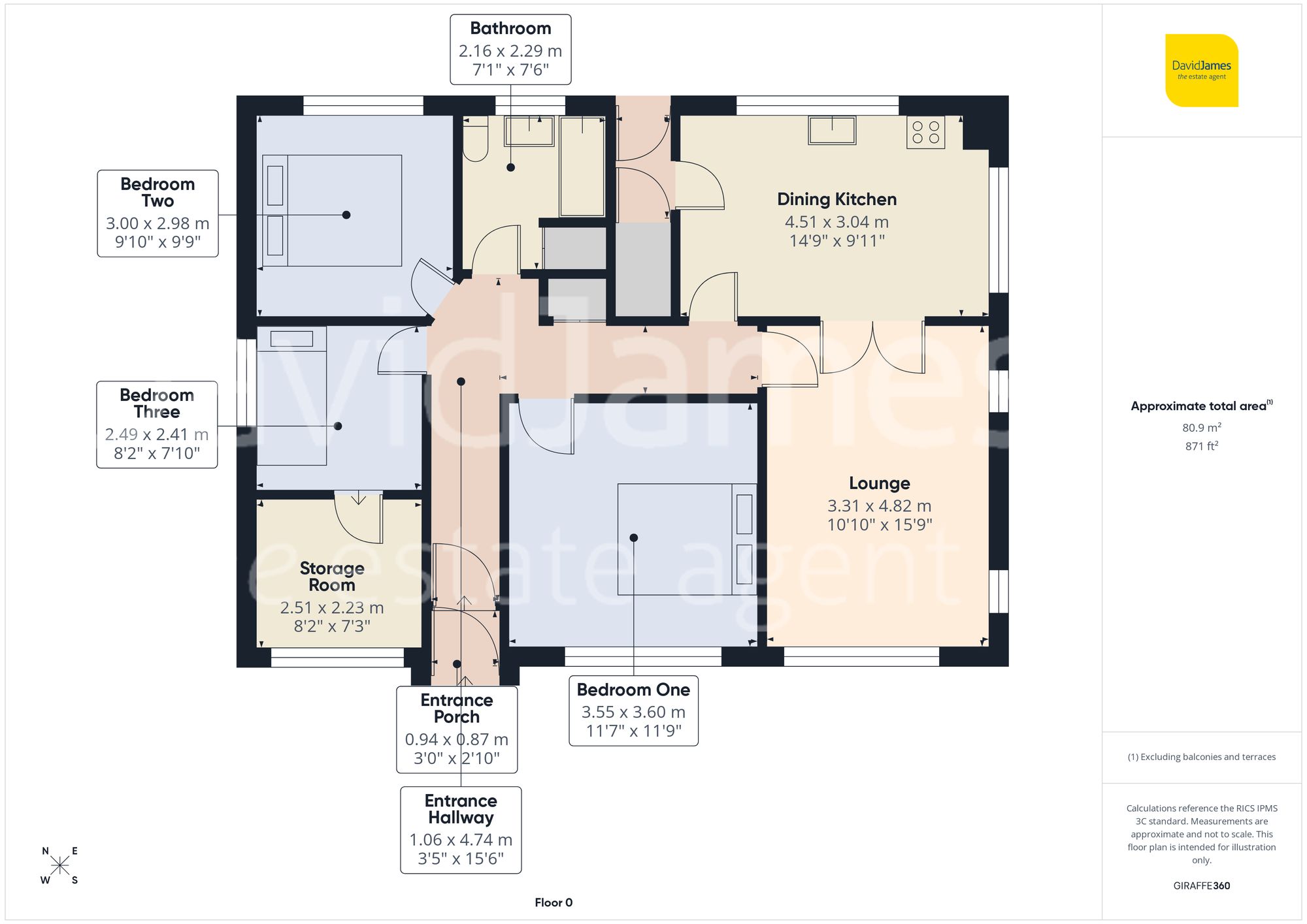 Floorplan for Catterley Hill Road, Nottingham